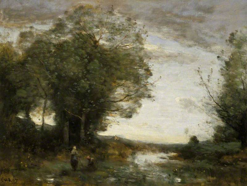 Souvenir des environs de La Ferté-sous-Jouarre, matin - Jean-Baptiste Camille Corot