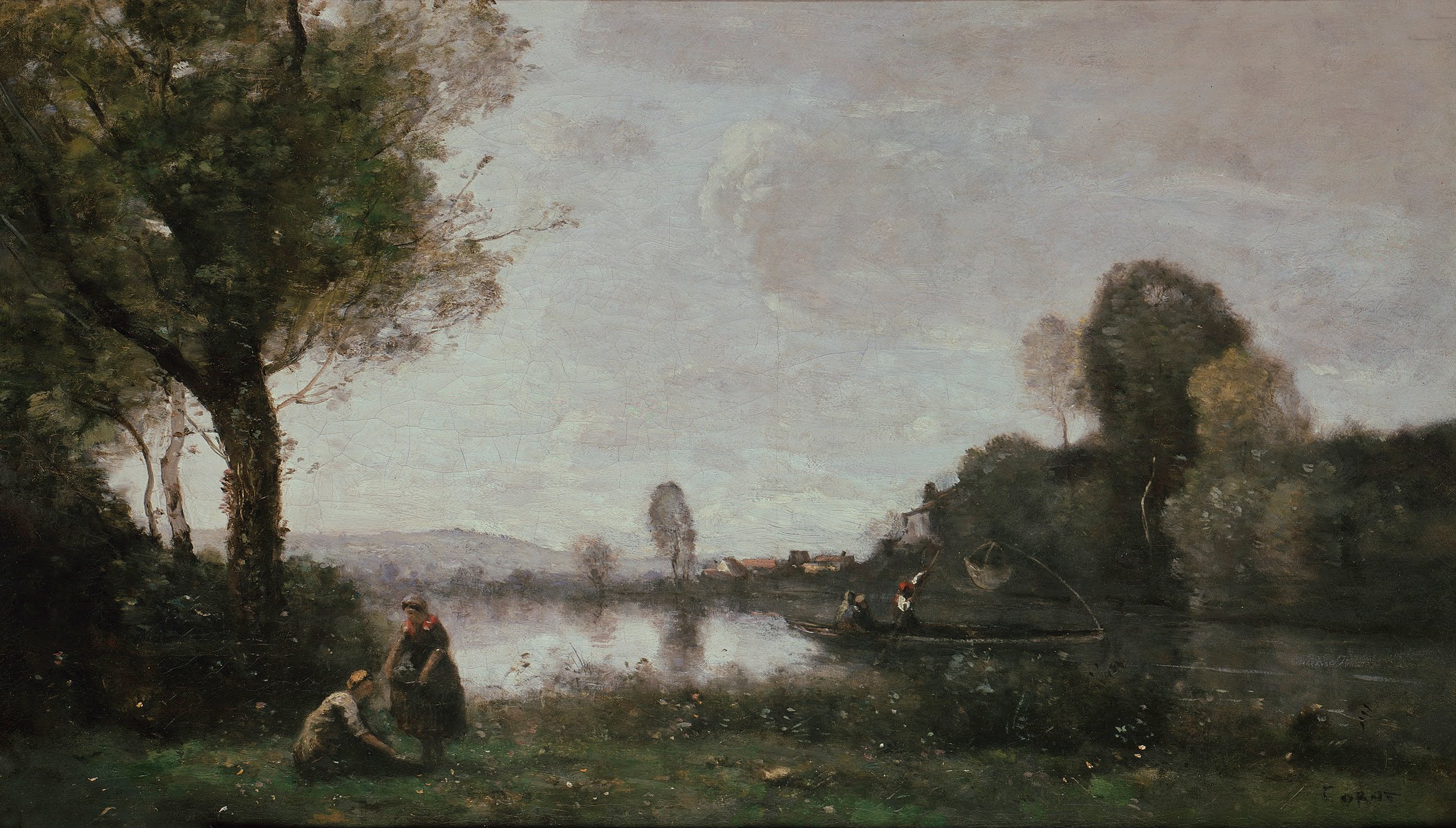 La Seine à Chatou - Jean-Baptiste Camille Corot