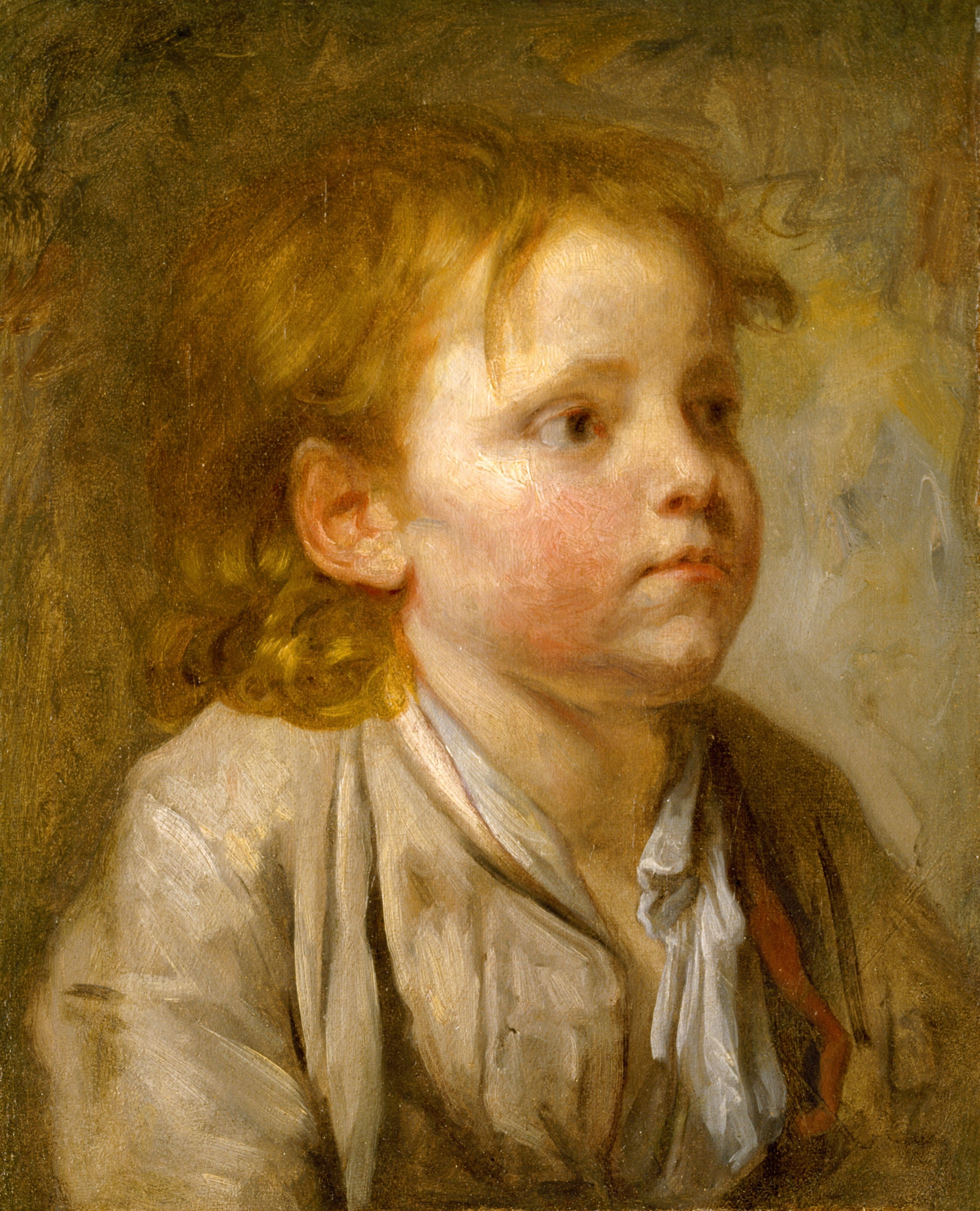 Tête d'un jeune garçon - Jean-Baptiste Greuze