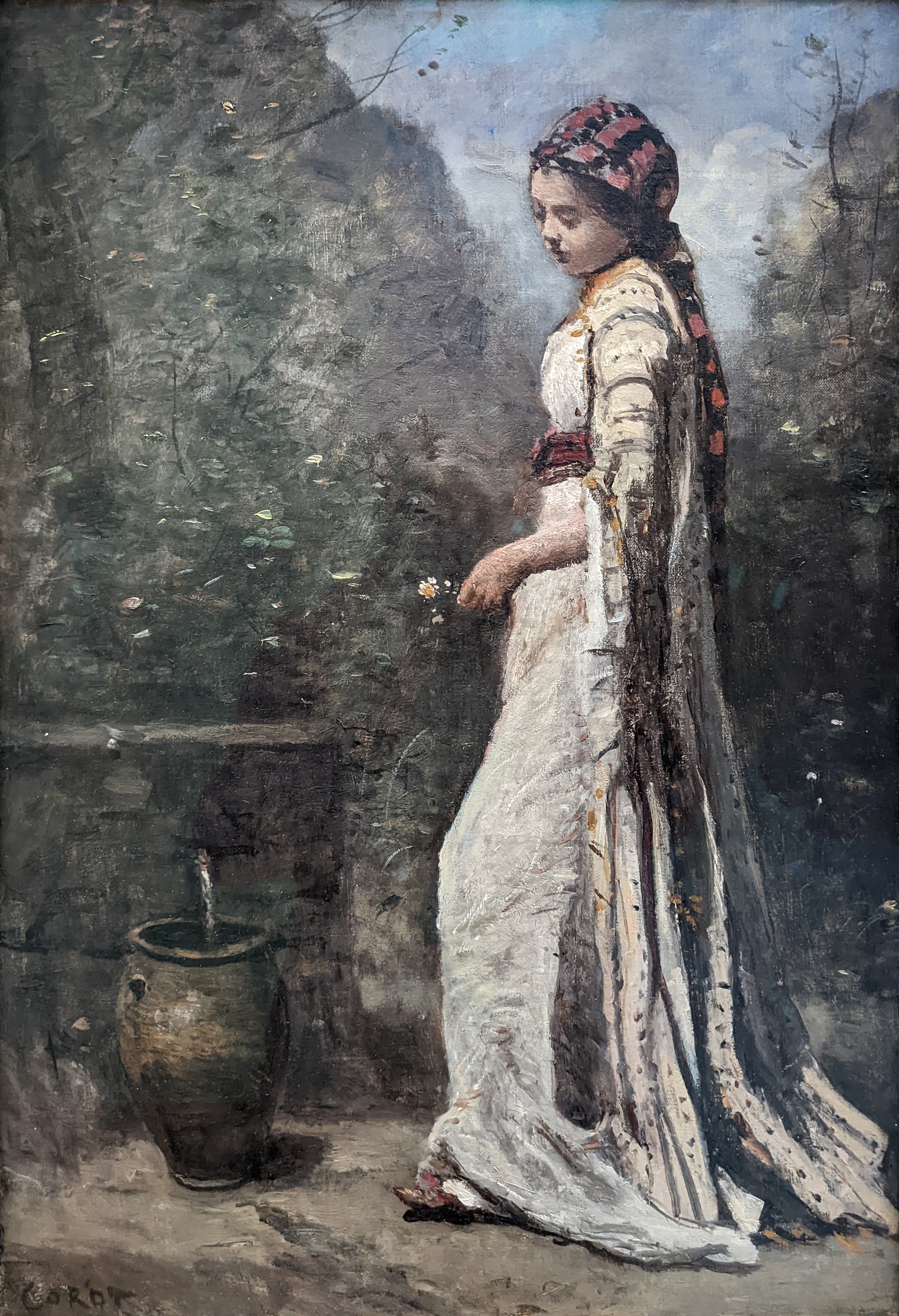Jeune Fille grecque à la fontaine - Jean-Baptiste Camille Corot