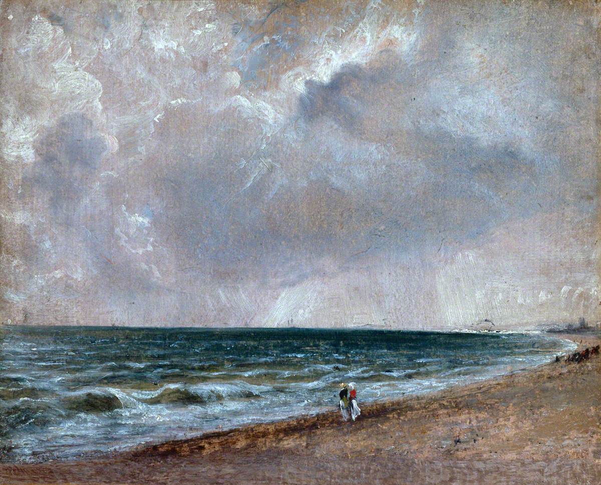 Étude du paysage marin : Brighton, vue vers l'ouest - John Constable