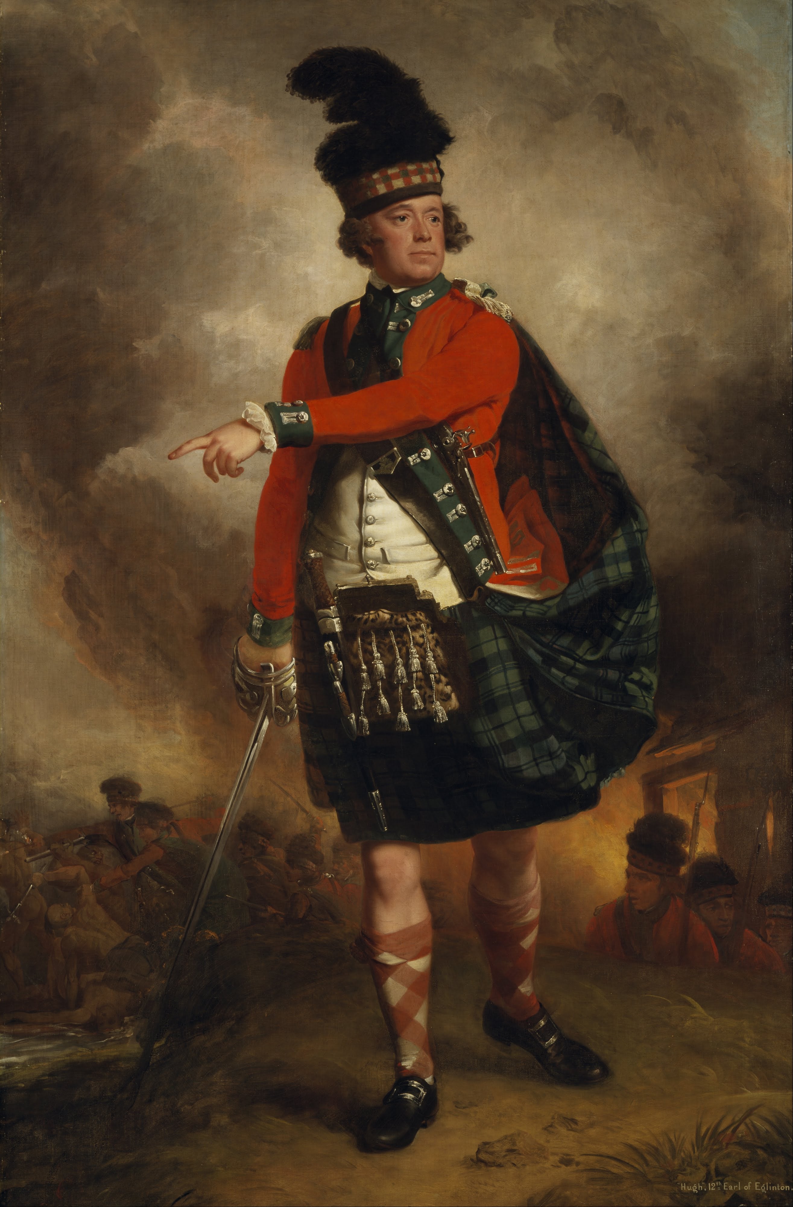 Hugh Montgomerie, 12e comte d'Eglinton. Soldat ; Lord Lieutenant d'Ayrshire - John Singleton Copley
