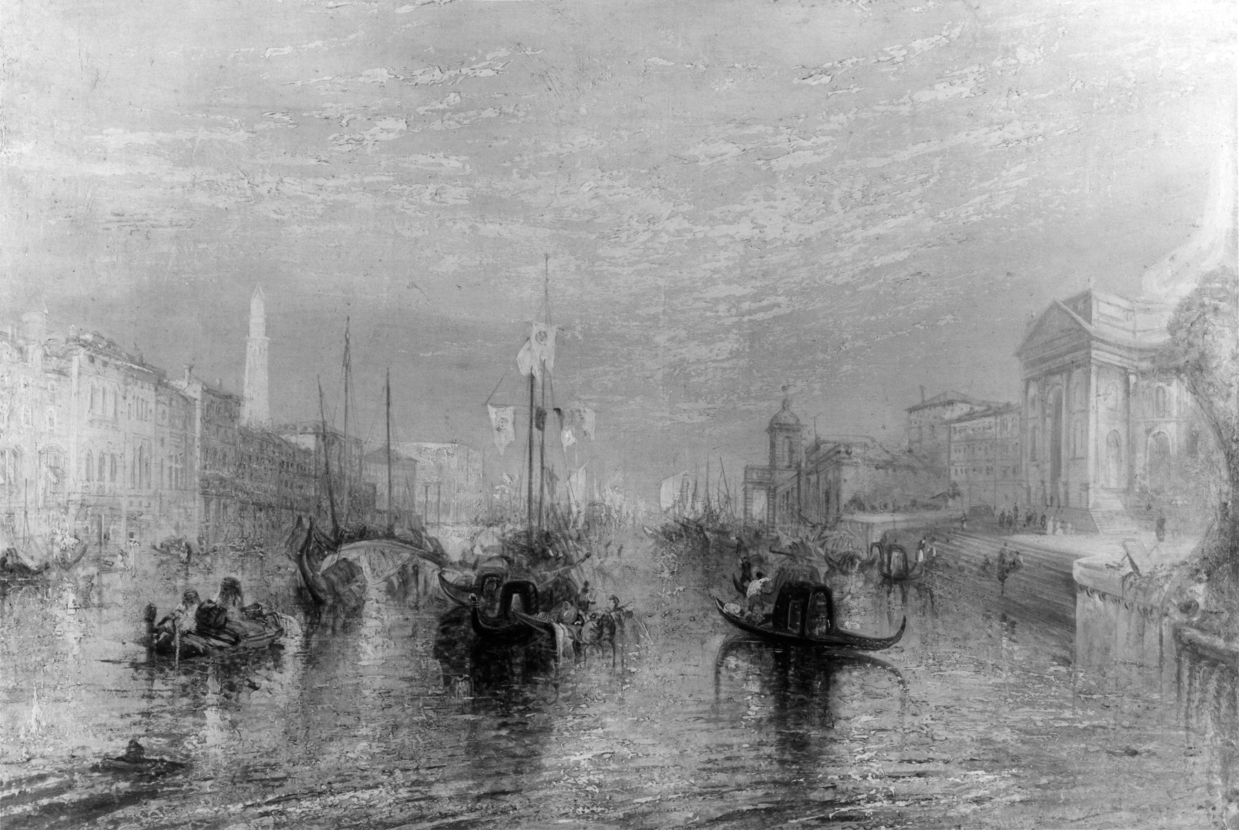 Reproduction du tableau « Le Grand Canal - J. M. W. Turner » par Alpha Reproduction en peinture à l’huile