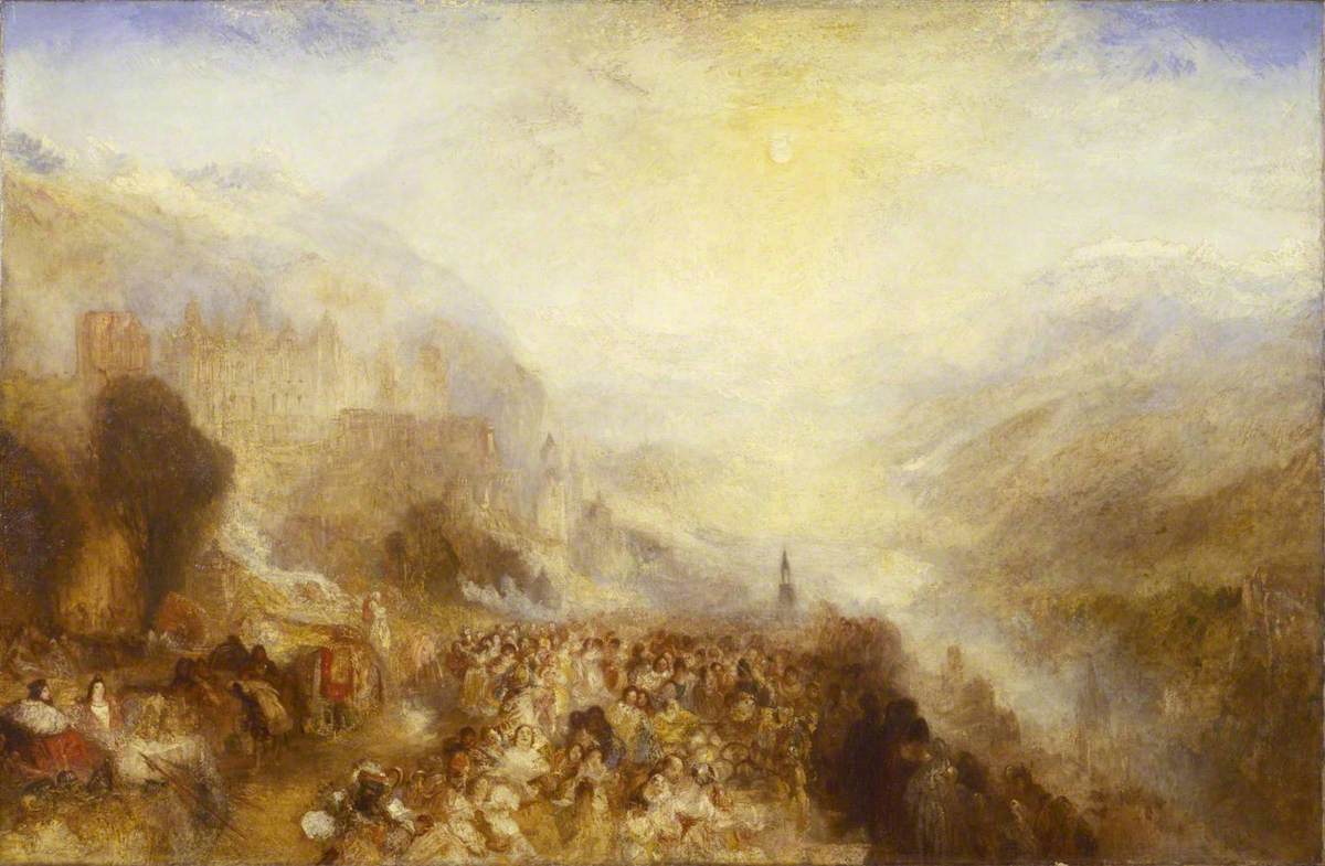 Reproduction du tableau « Heidelberg - J. M. W. Turner » par Alpha Reproduction en peinture à l’huile