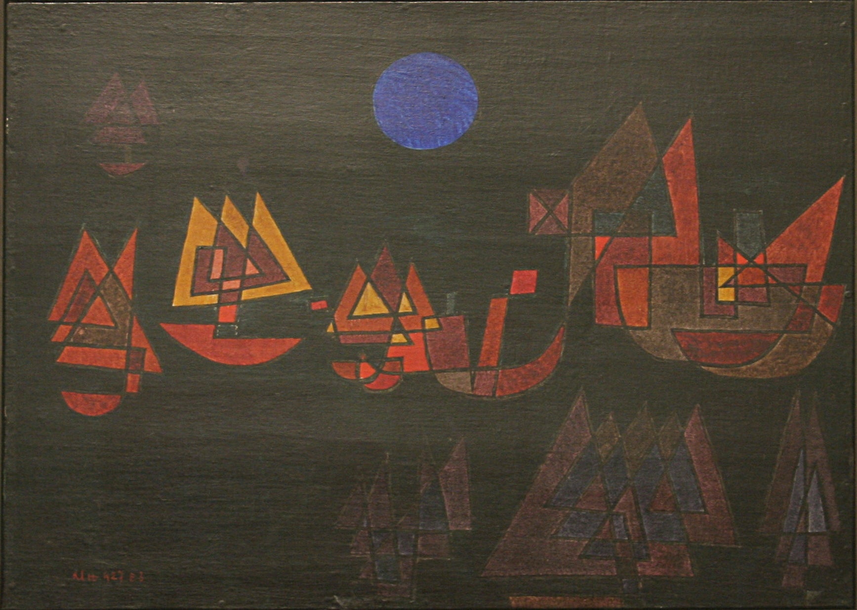 Lodě ve tmě - Paul Klee