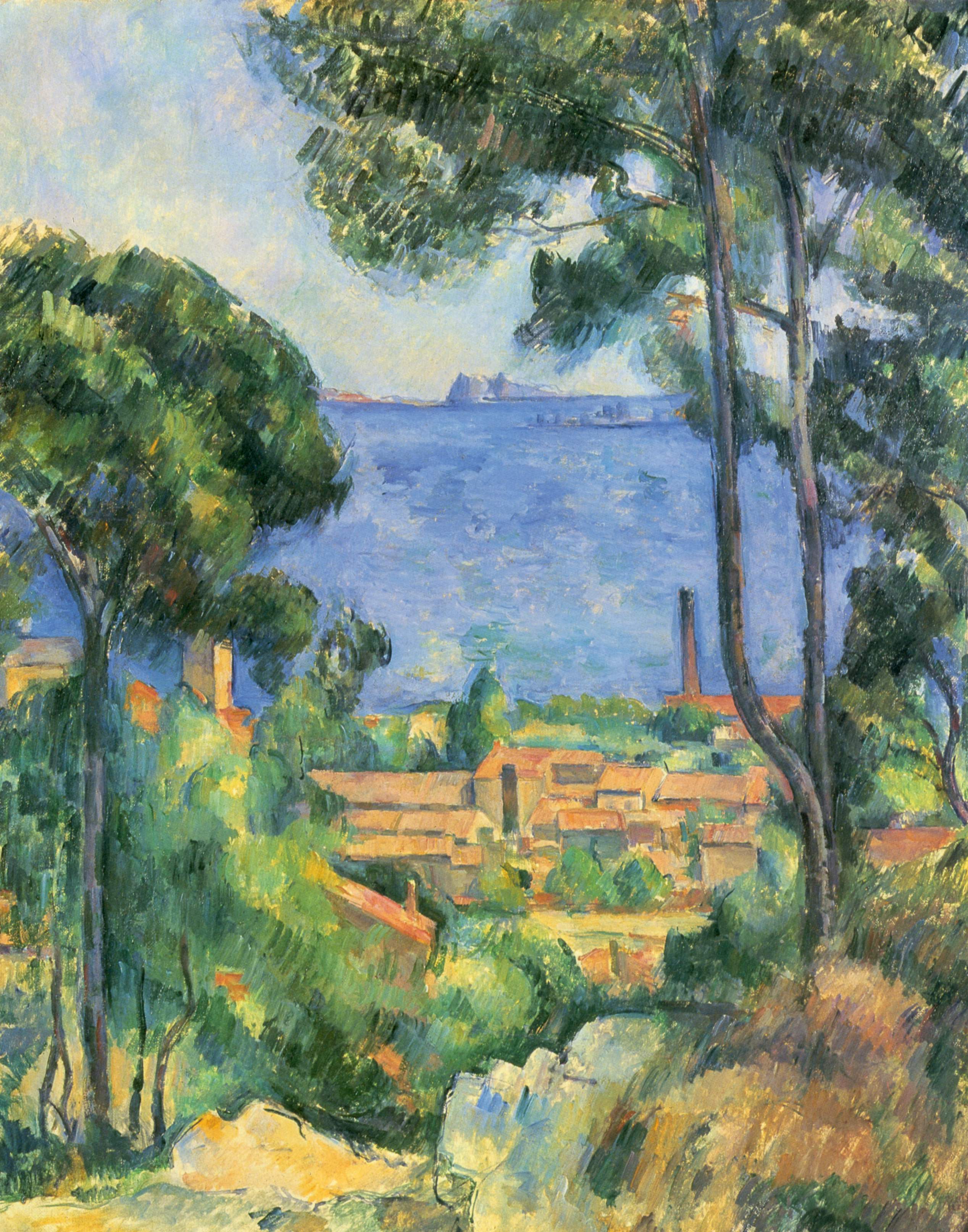 Výhled na Estaque a hrad d'If - Paul Cézanne