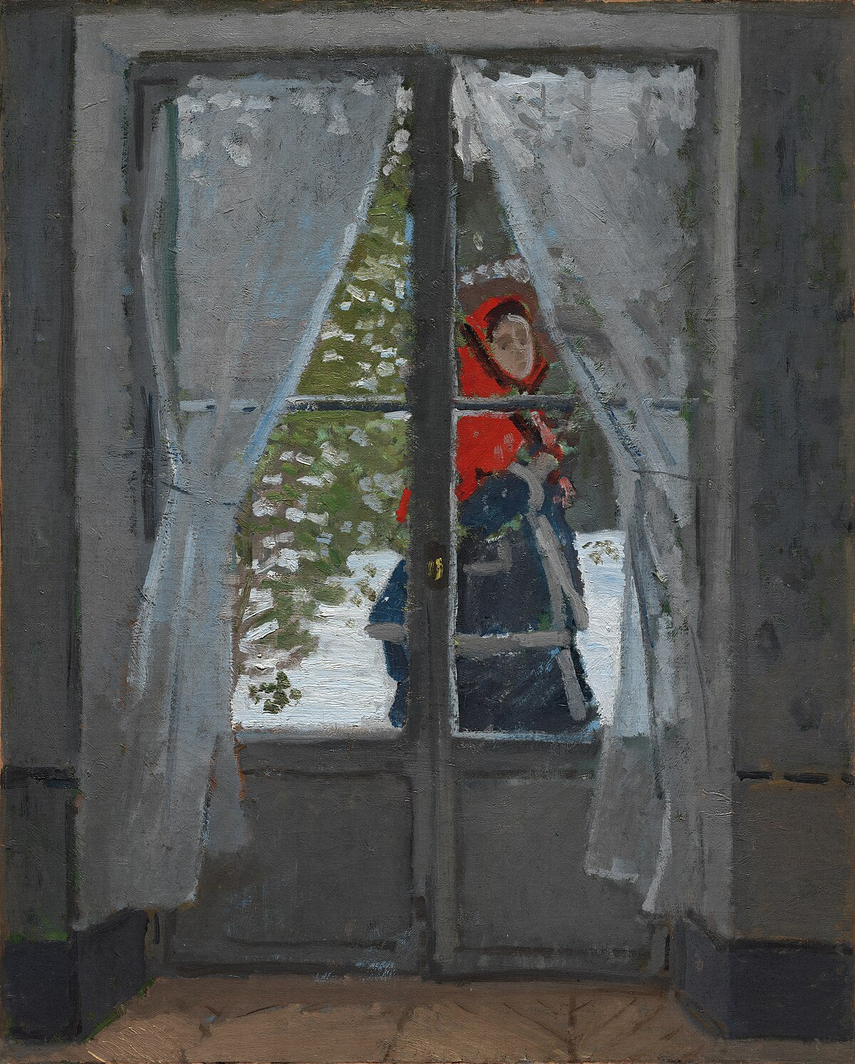 Červený klobouk - Claude Monet