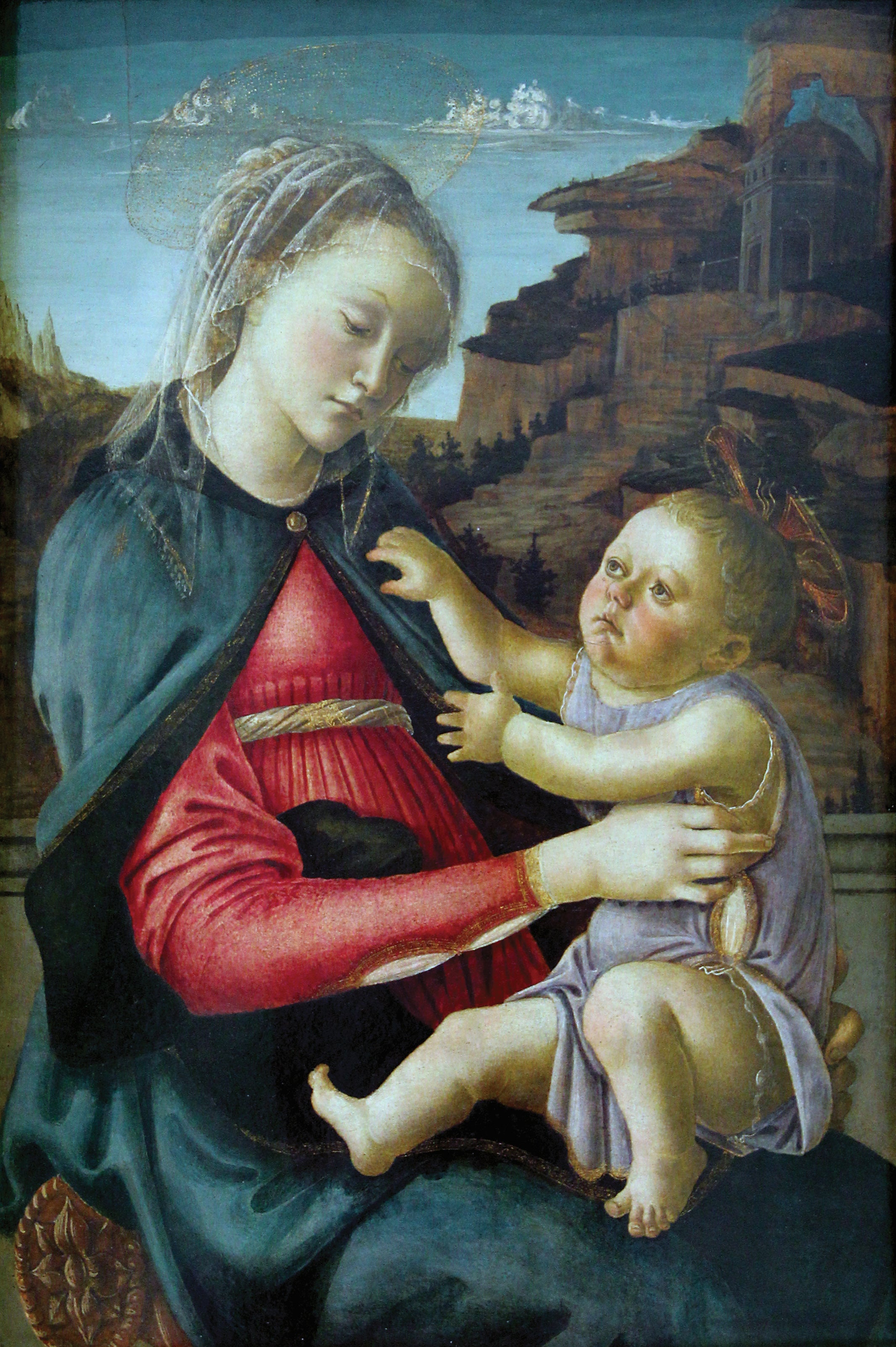 Panna Marie s dítětem, zvaná Madona z Guidi ve Faenze - Sandro Botticelli