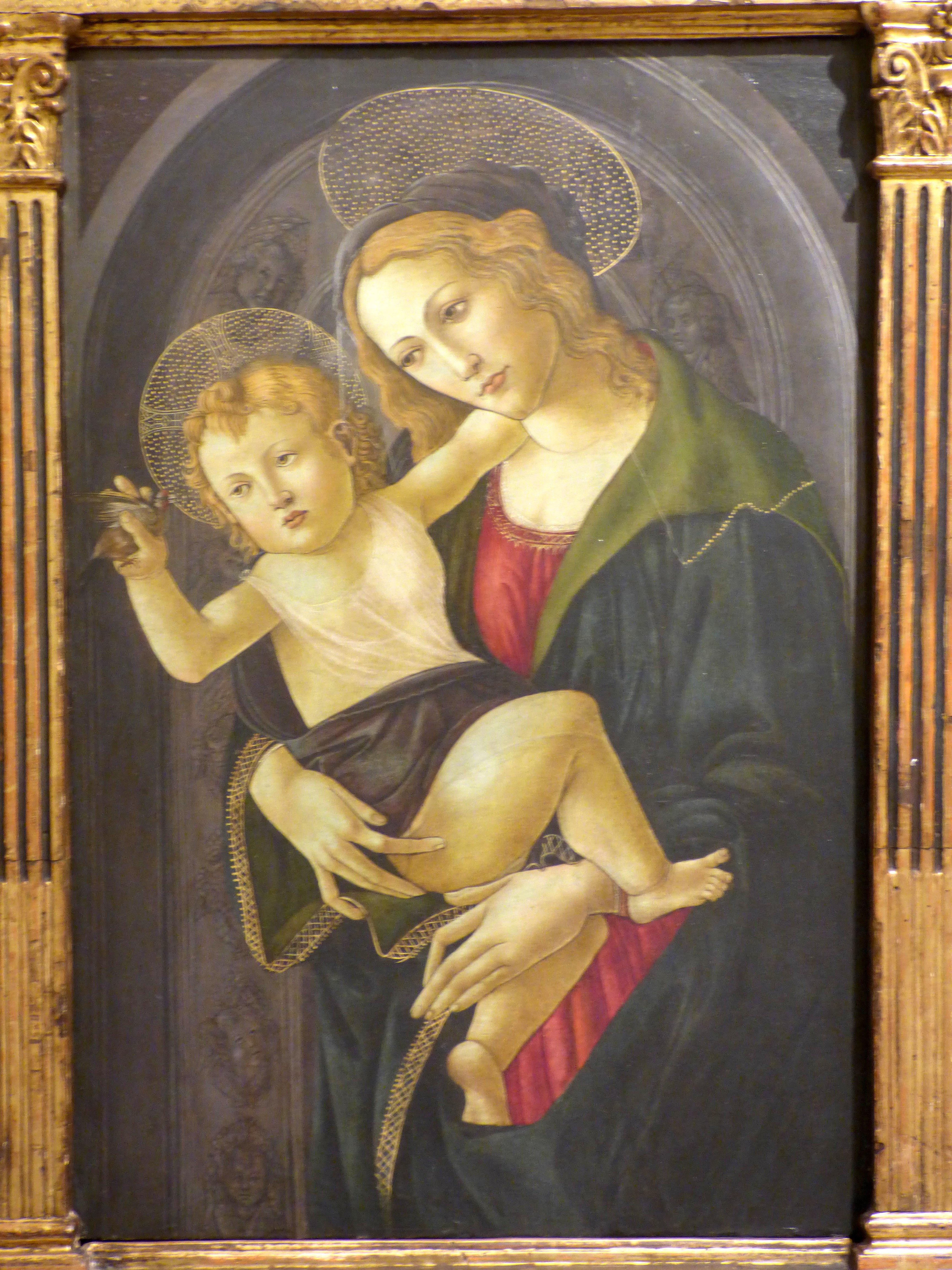 Panna Marie s dítětem v nikách - Sandro Botticelli