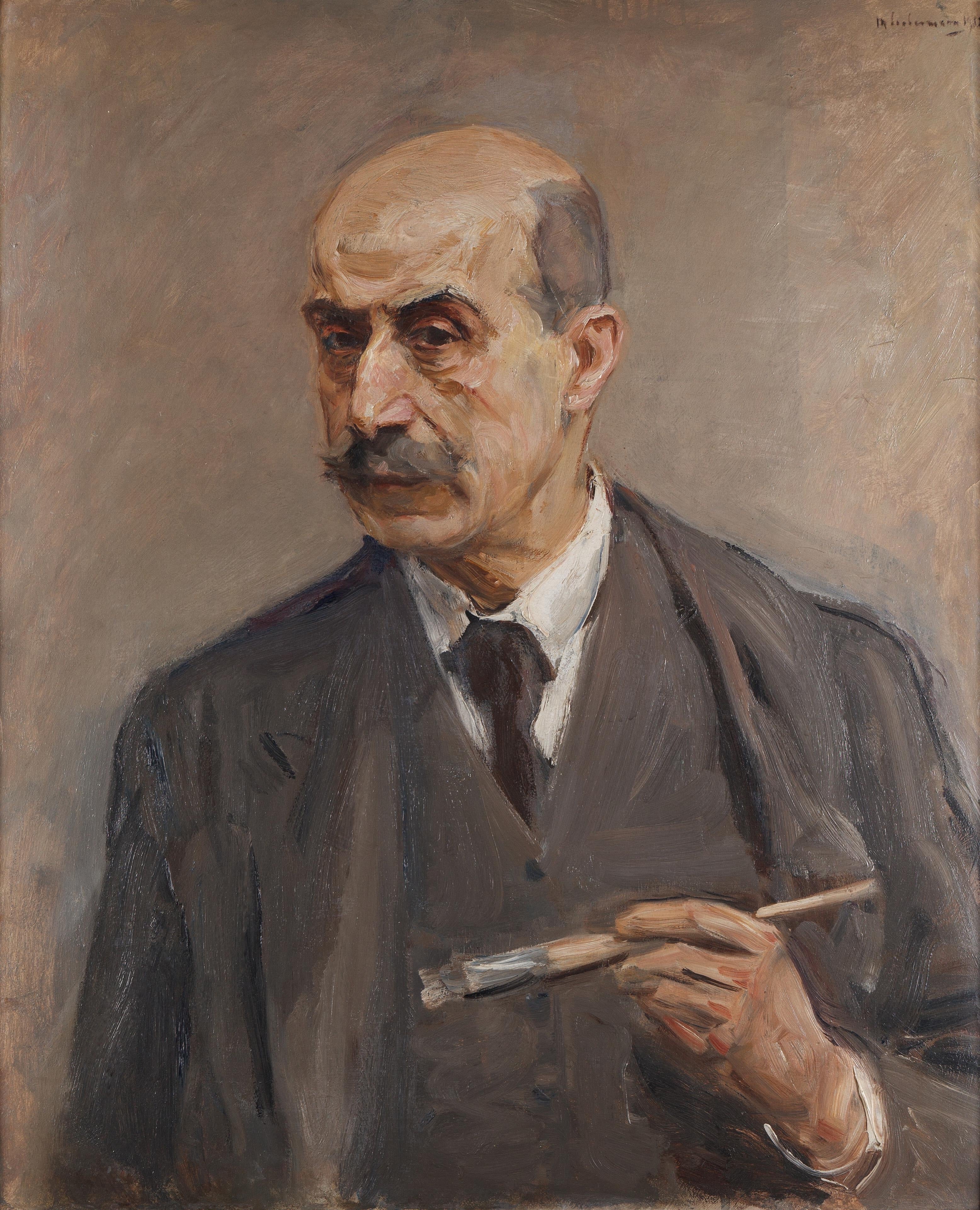 Autoportrét štětcem - Max Liebermann