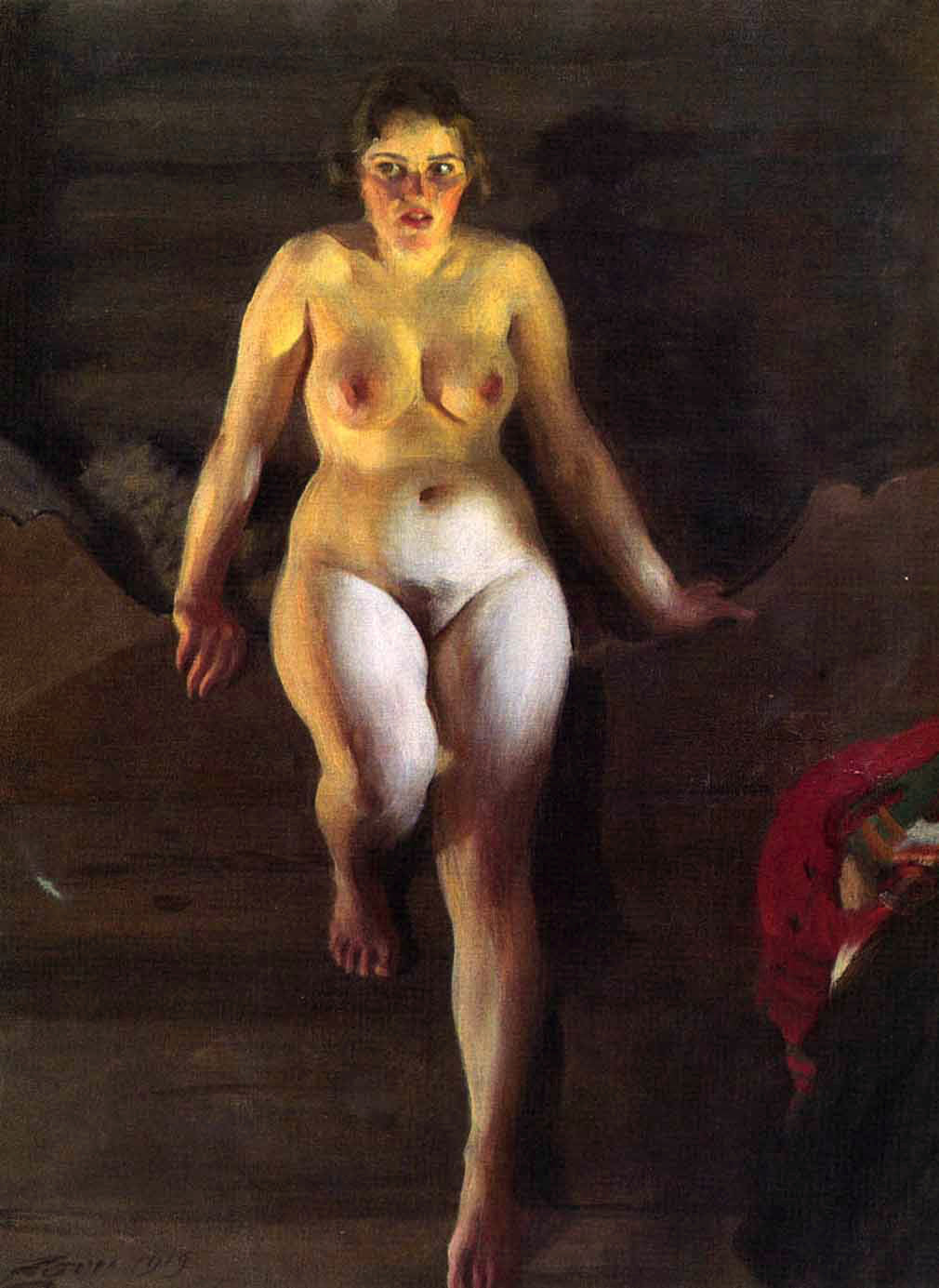 Sur le lit - Anders Zorn
