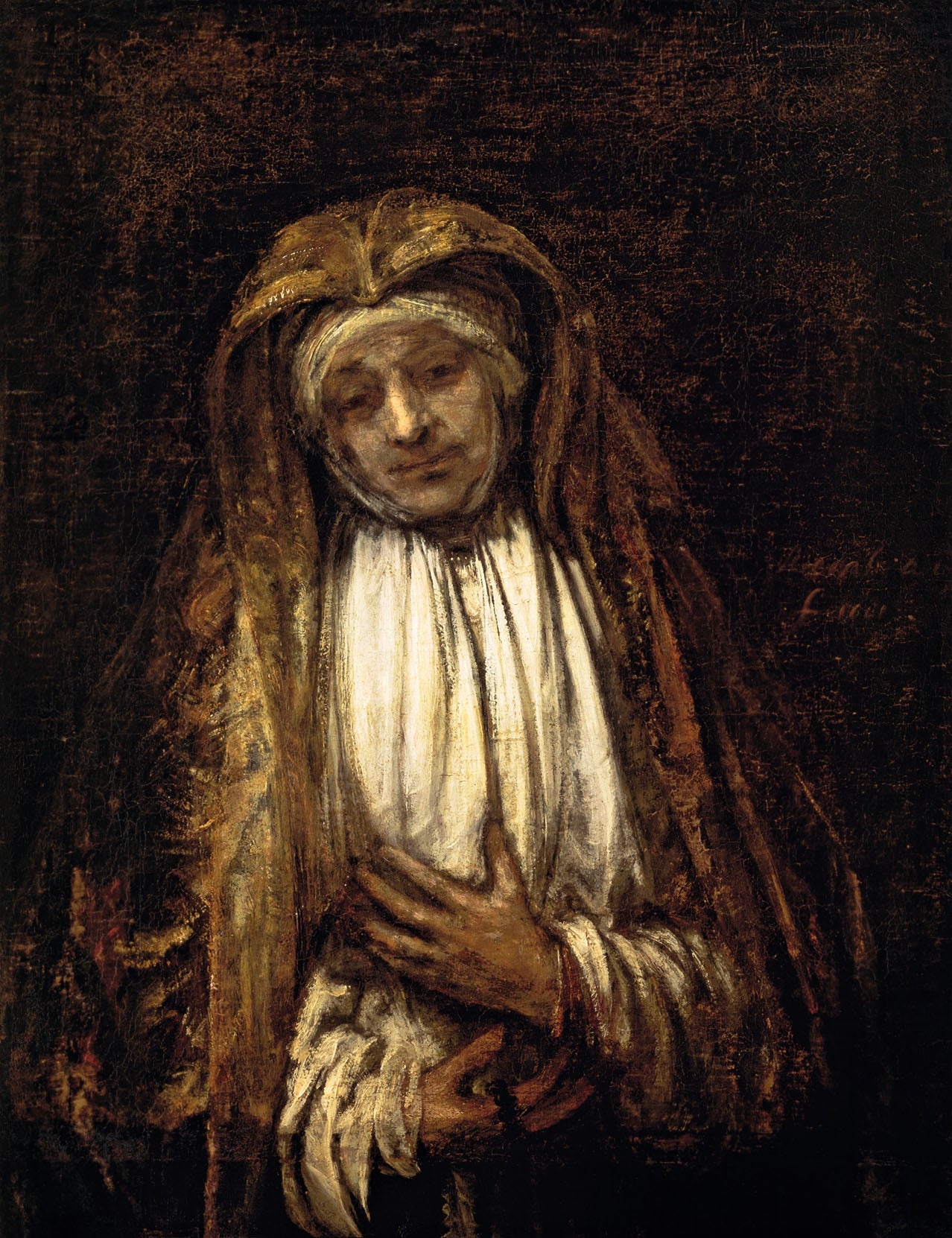 Reproduction du tableau « Mater dolorosa - Rembrandt » par Alpha Reproduction en peinture à l’huile