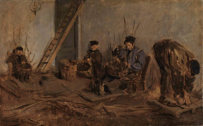 Tkáči košíků (Die Korbflechter) - Max Liebermann