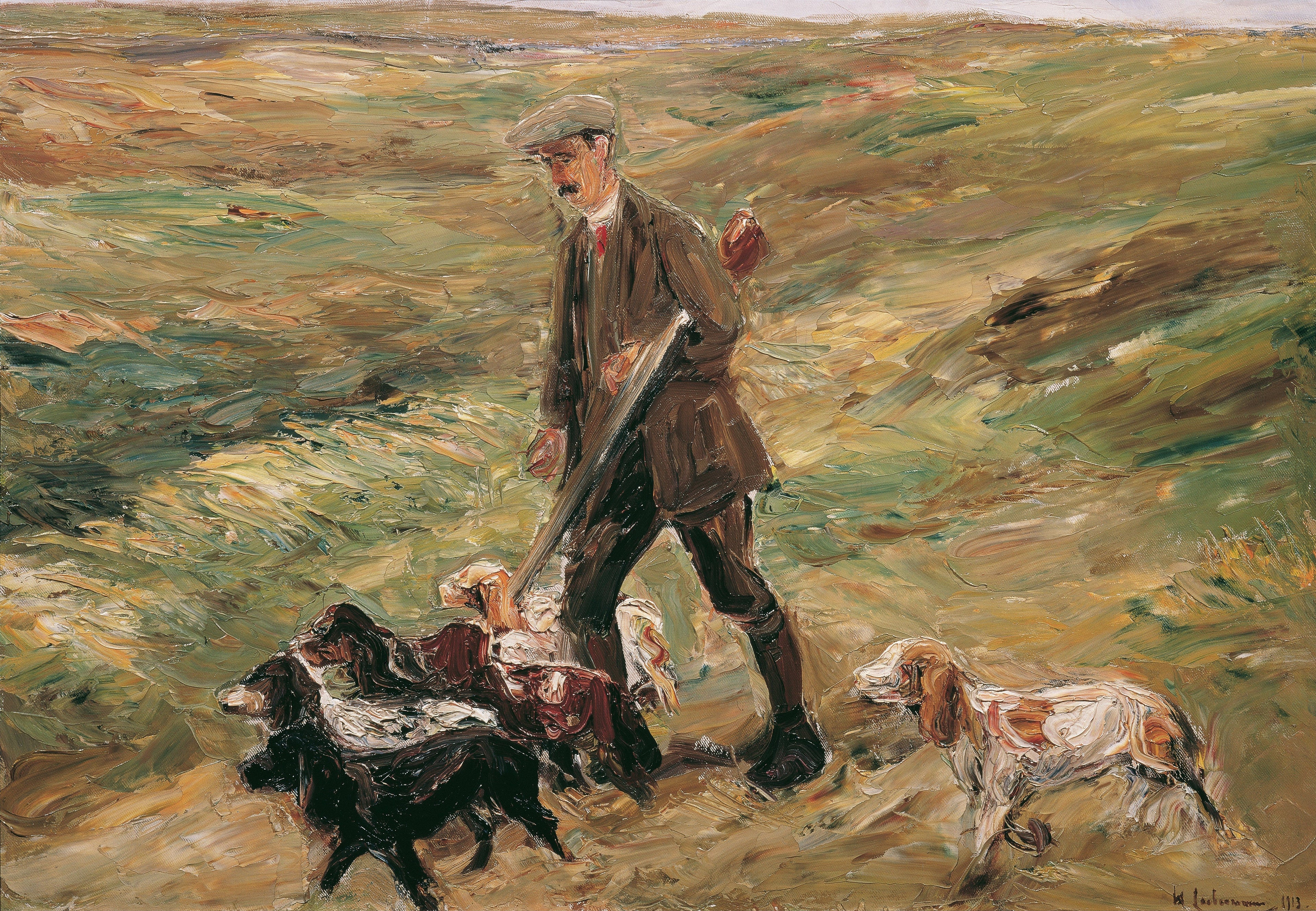 Lovec v dunách - Max Liebermann