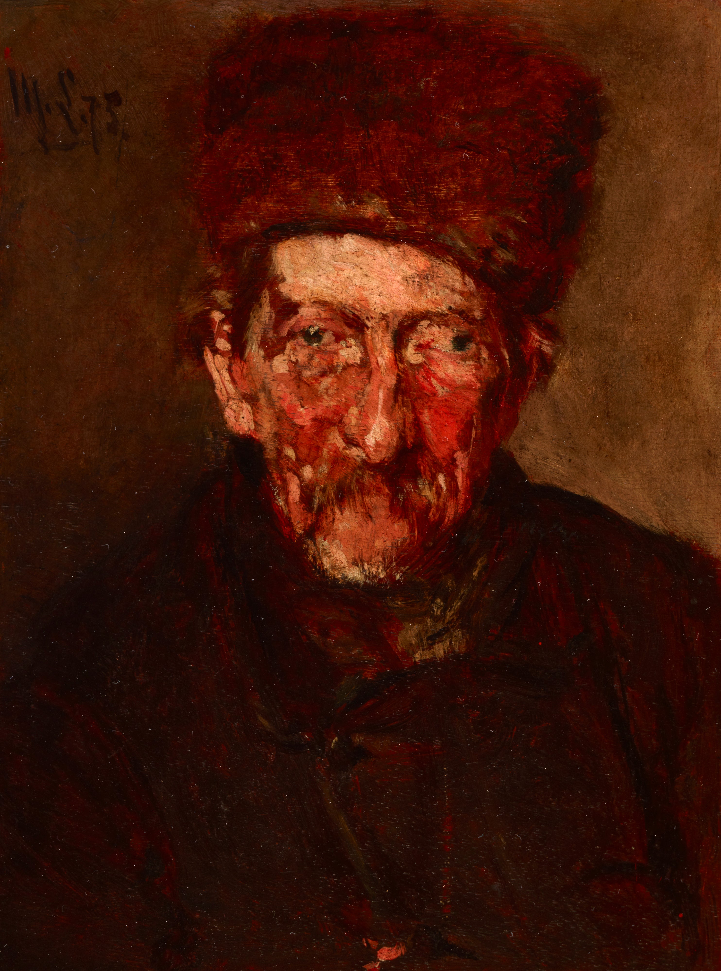 Studie: Hlava muže / Hlava ženy – Obraz na obou stranách - Max Liebermann
