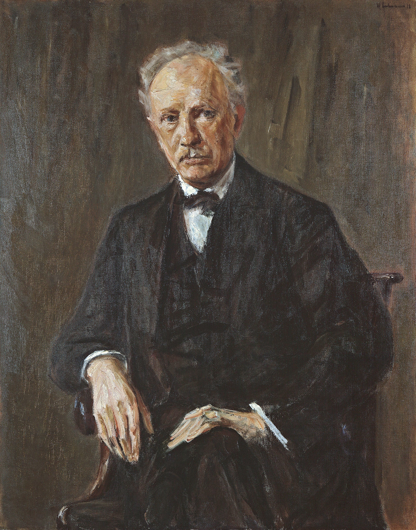 Portrét Richarda Strausse - Max Liebermann