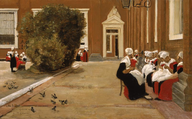 Amsterdamské sirotky (studie) - Max Liebermann