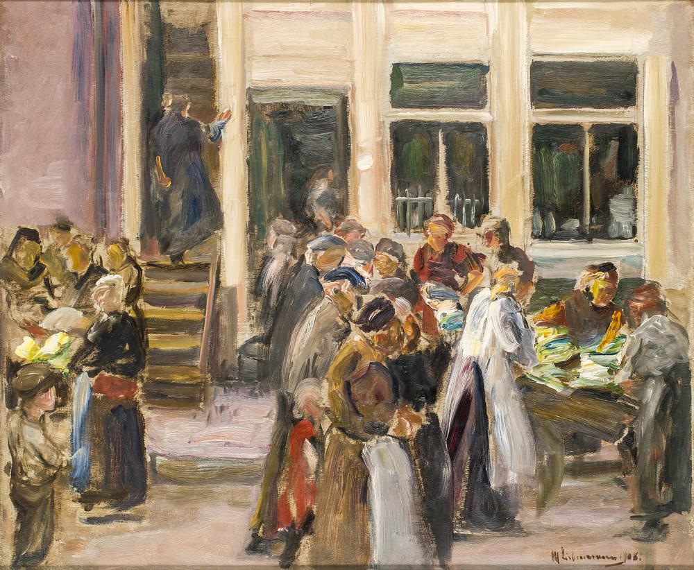 Judengasse v Amsterdamu - Max Liebermann