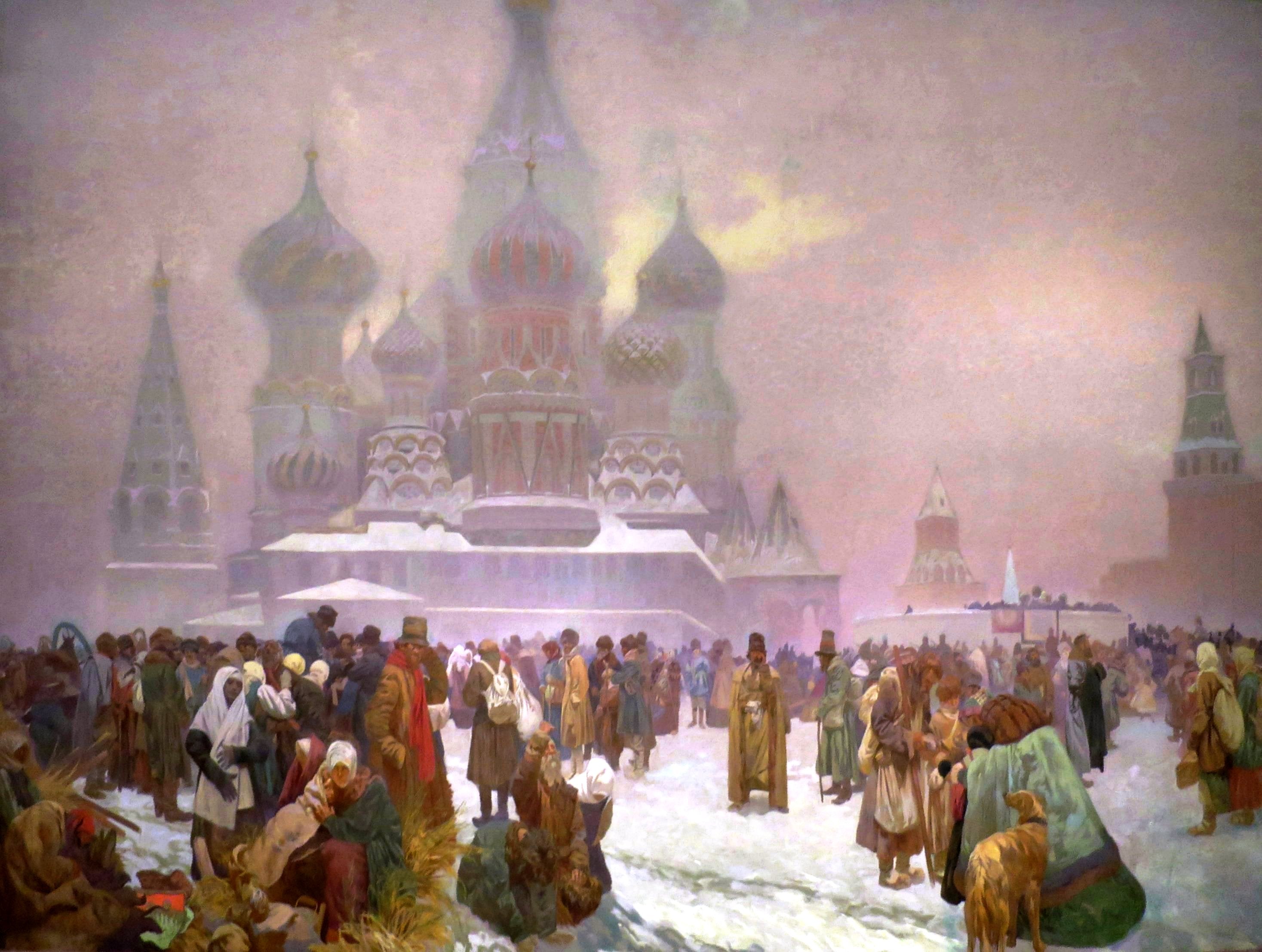 Osvobození ruských rolníků - Alphonse Mucha