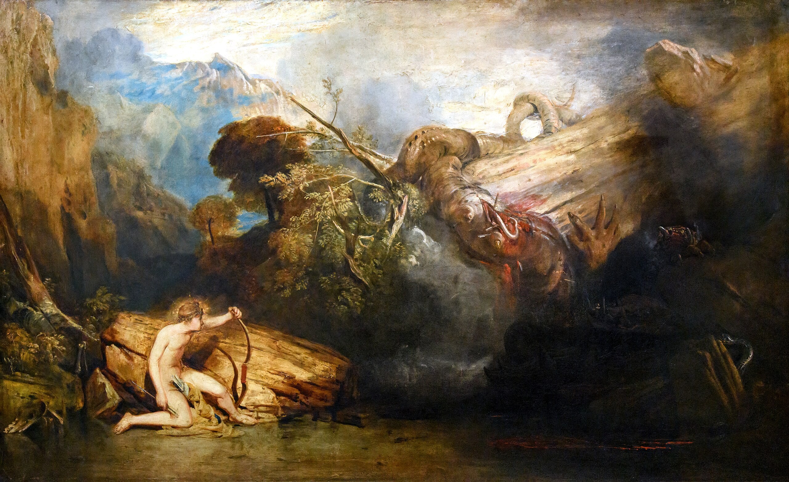 Apollón a python - J. M. W. Turner