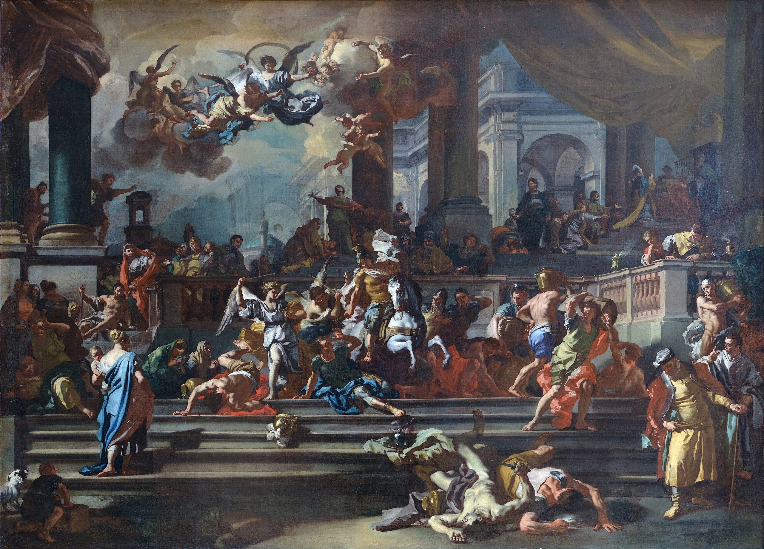 Héliodore chassé du Temple - Francesco Solimena