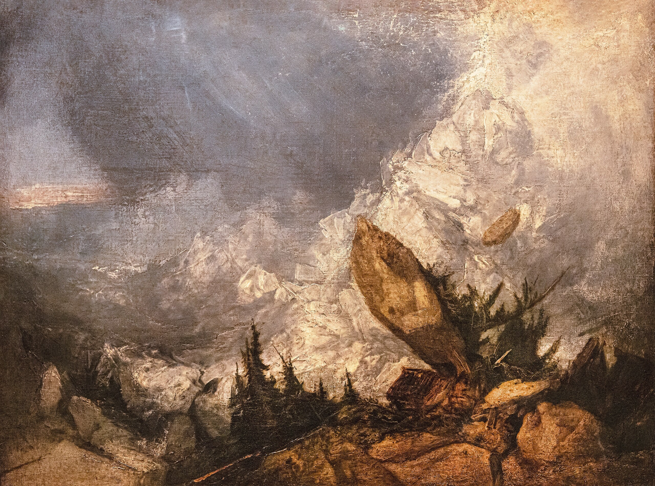 Pád laviny v Grisons - J. M. W. Turner