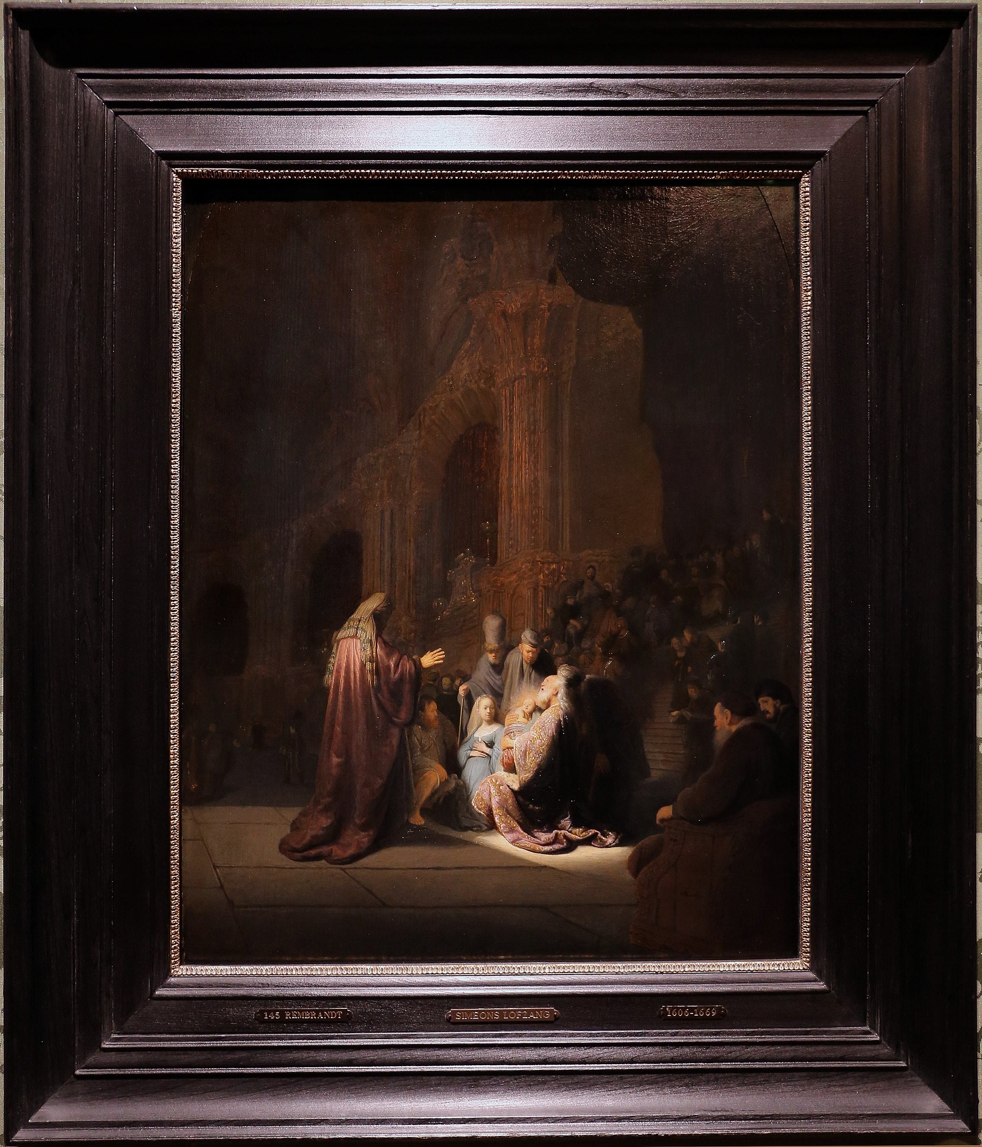 Modlitba Simeona - Rembrandt