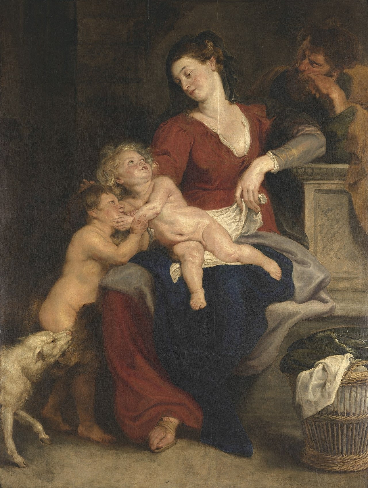 La Sainte Famille au panier - Peter Paul Rubens