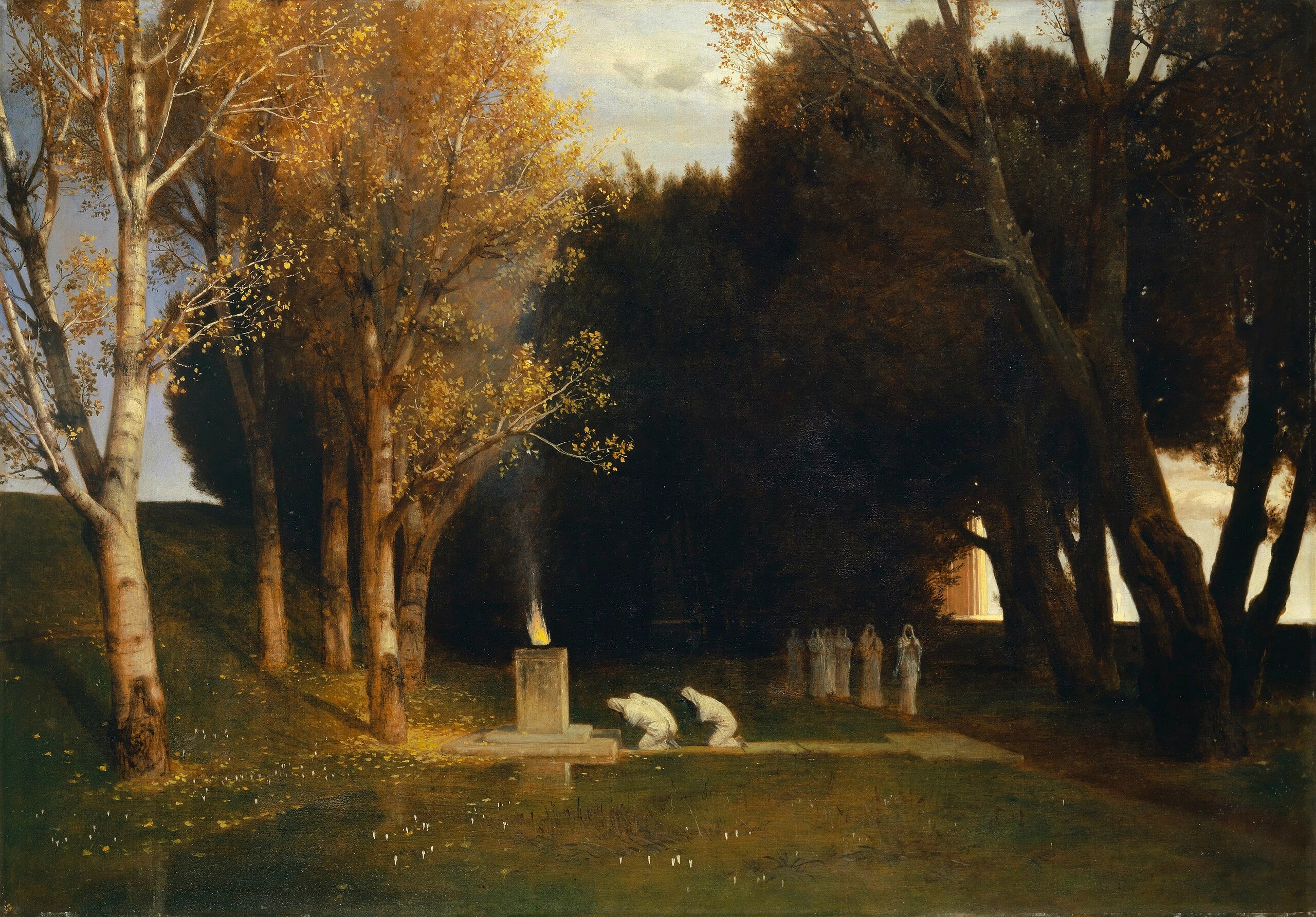 Le bosquet sacré - Arnold Böcklin