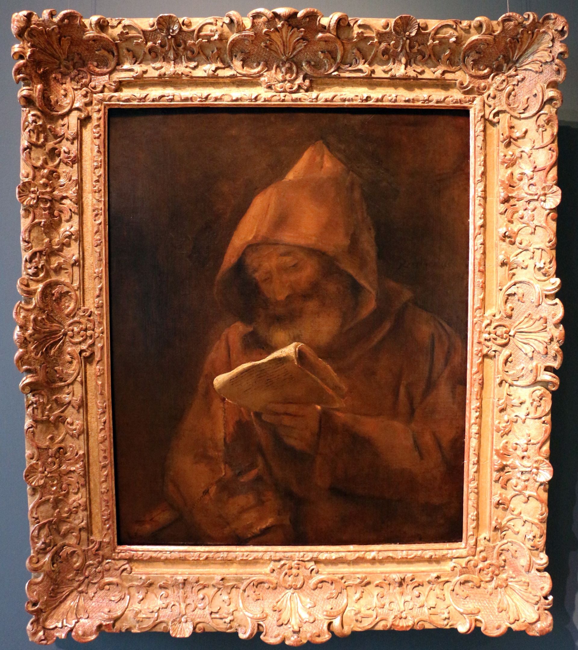 Čtení mnicha - Rembrandt