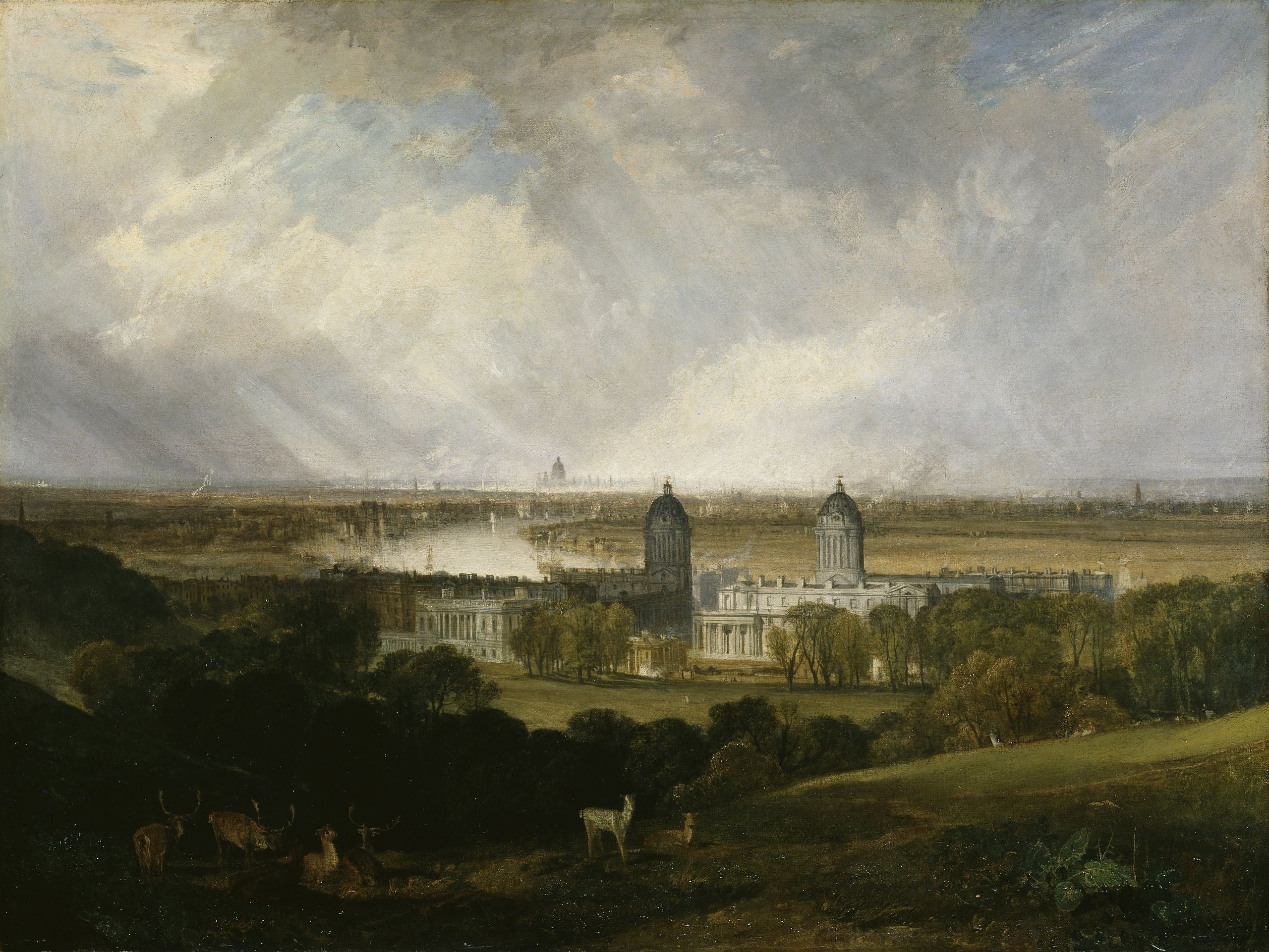 Londýn z Greenwich Parku - J. M. W. Turner