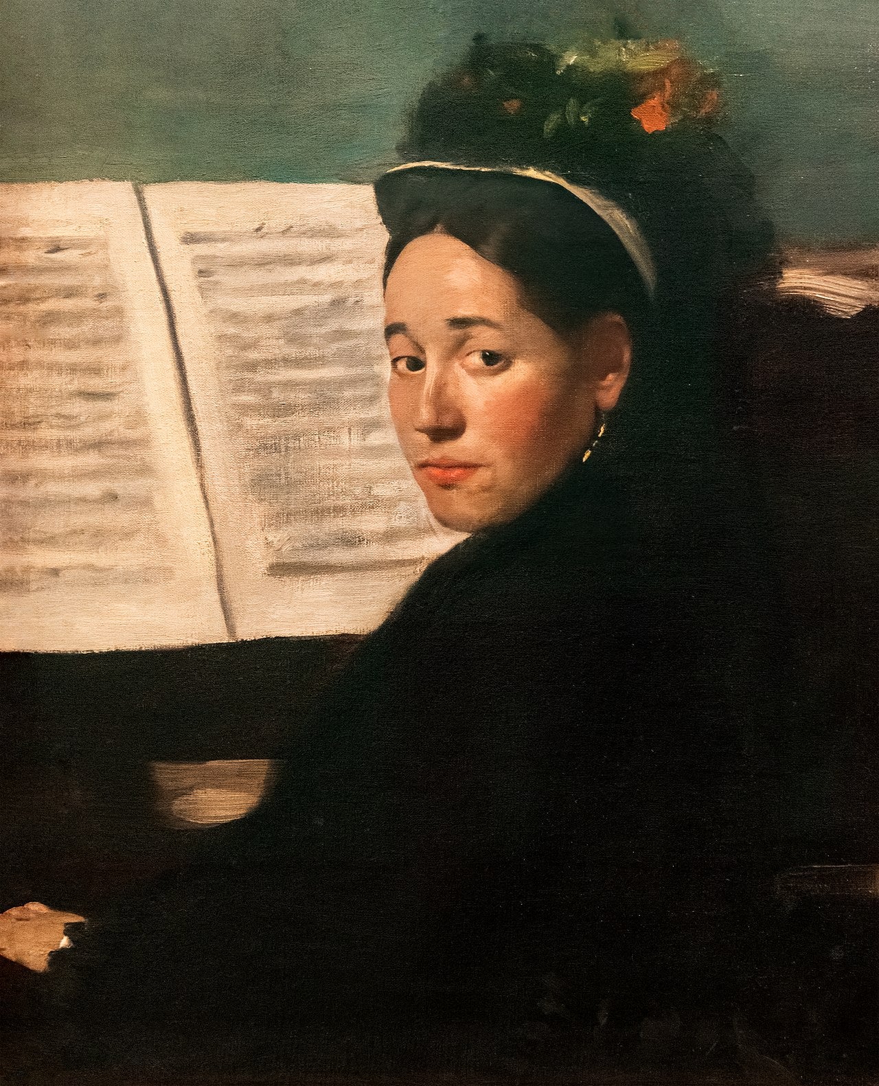 Mademoiselle Dihau u klavíru - Edgar Degas