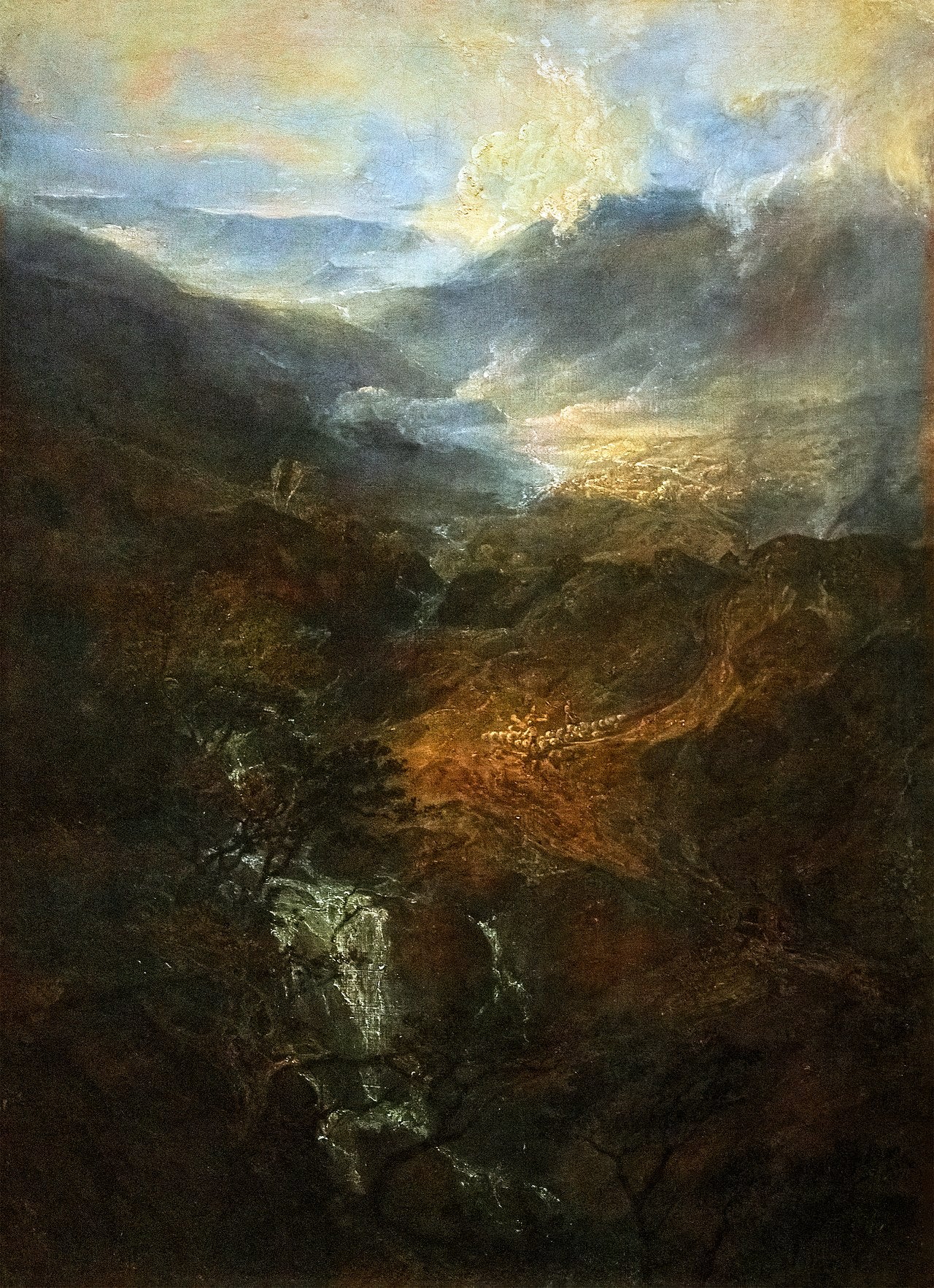 Ráno mezi Coniston Fells, Cumberland - J. M. W. Turner
