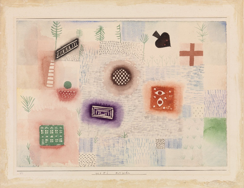 Lokalisace panelů (Ort-Zeichen) - Paul Klee