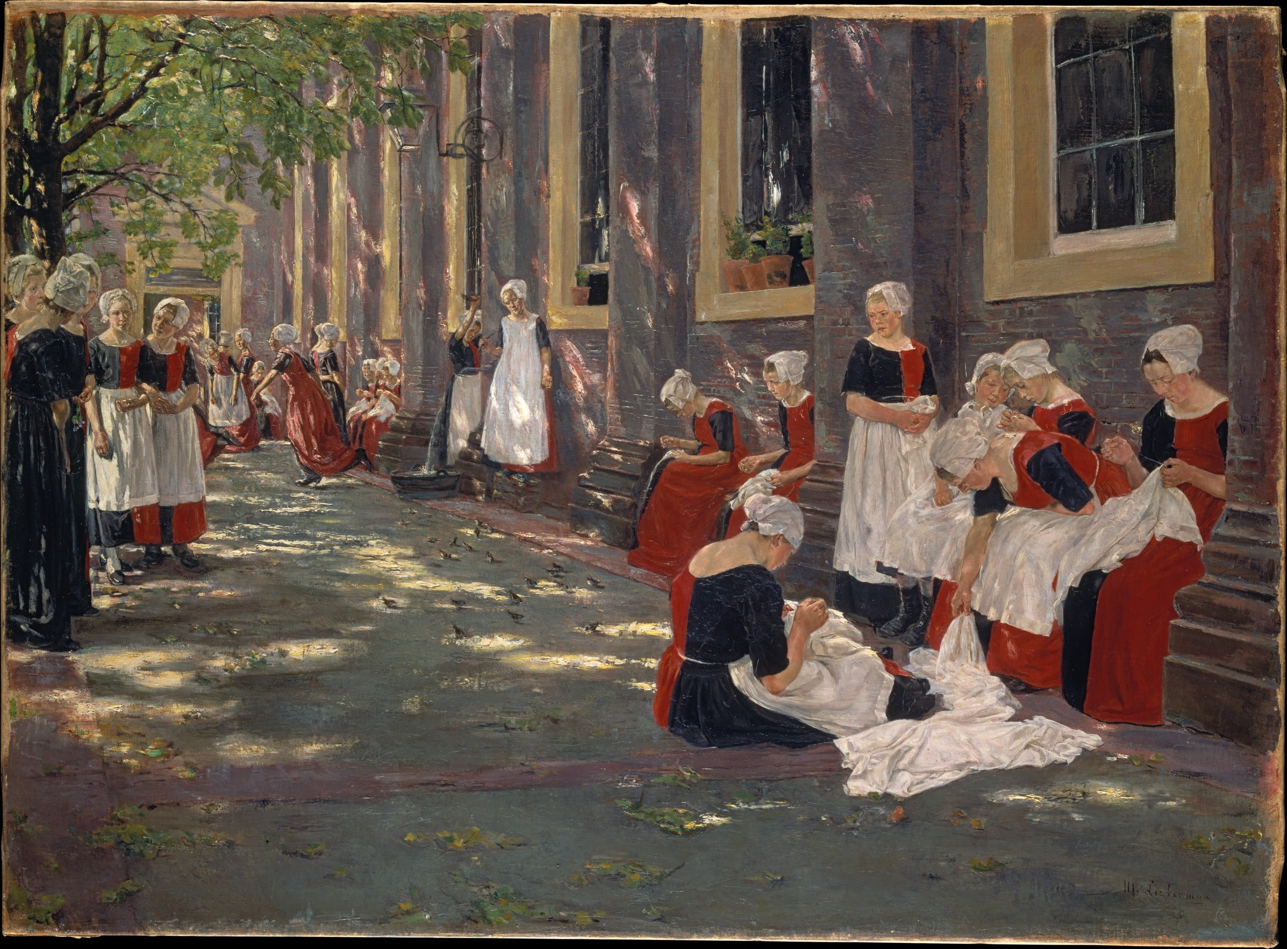Bezplatné období v amsterdamském sirotčinci - Max Liebermann