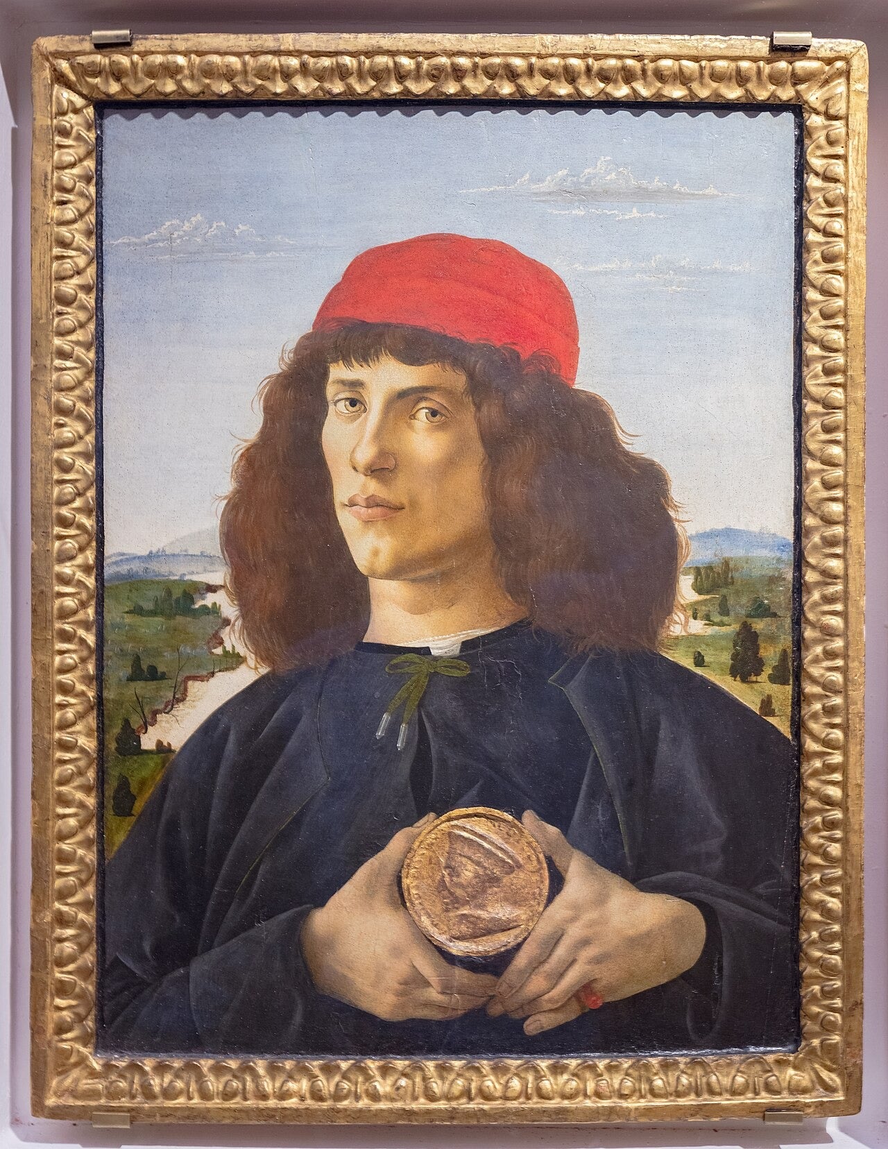 Portrét muže s medailí Cosima Staršího - Sandro Botticelli