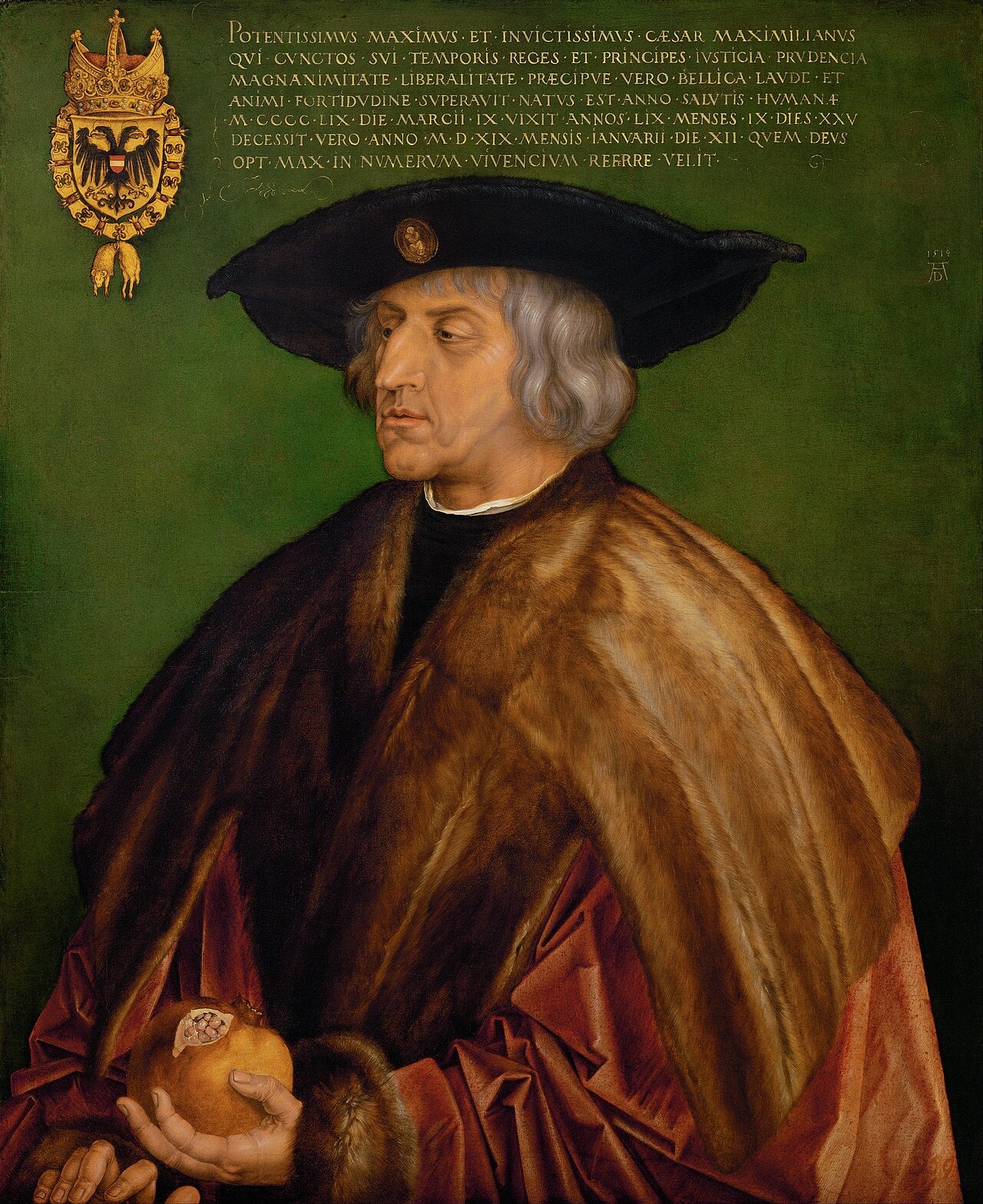 Portrét císaře Maxmiliána I. - Albrecht Dürer