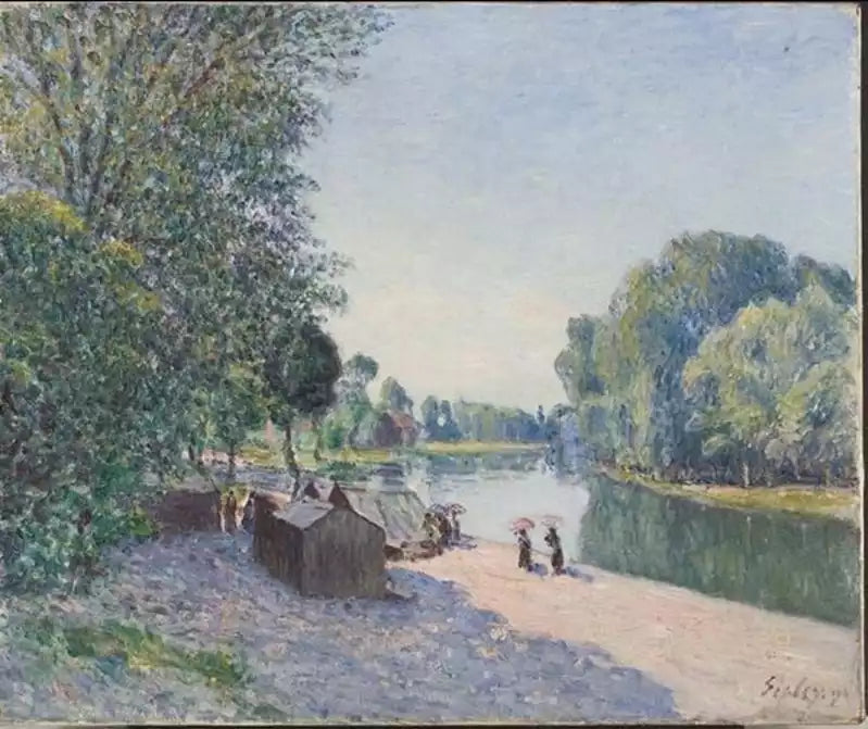 Reproduction du tableau « Soleil du matin - Alfred Sisley » par Alpha Reproduction en peinture à l’huile