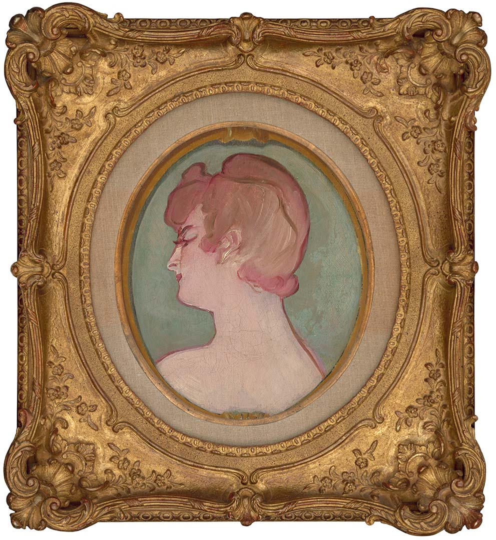 Hlava dívky - Henri de Toulouse-Lautrec
