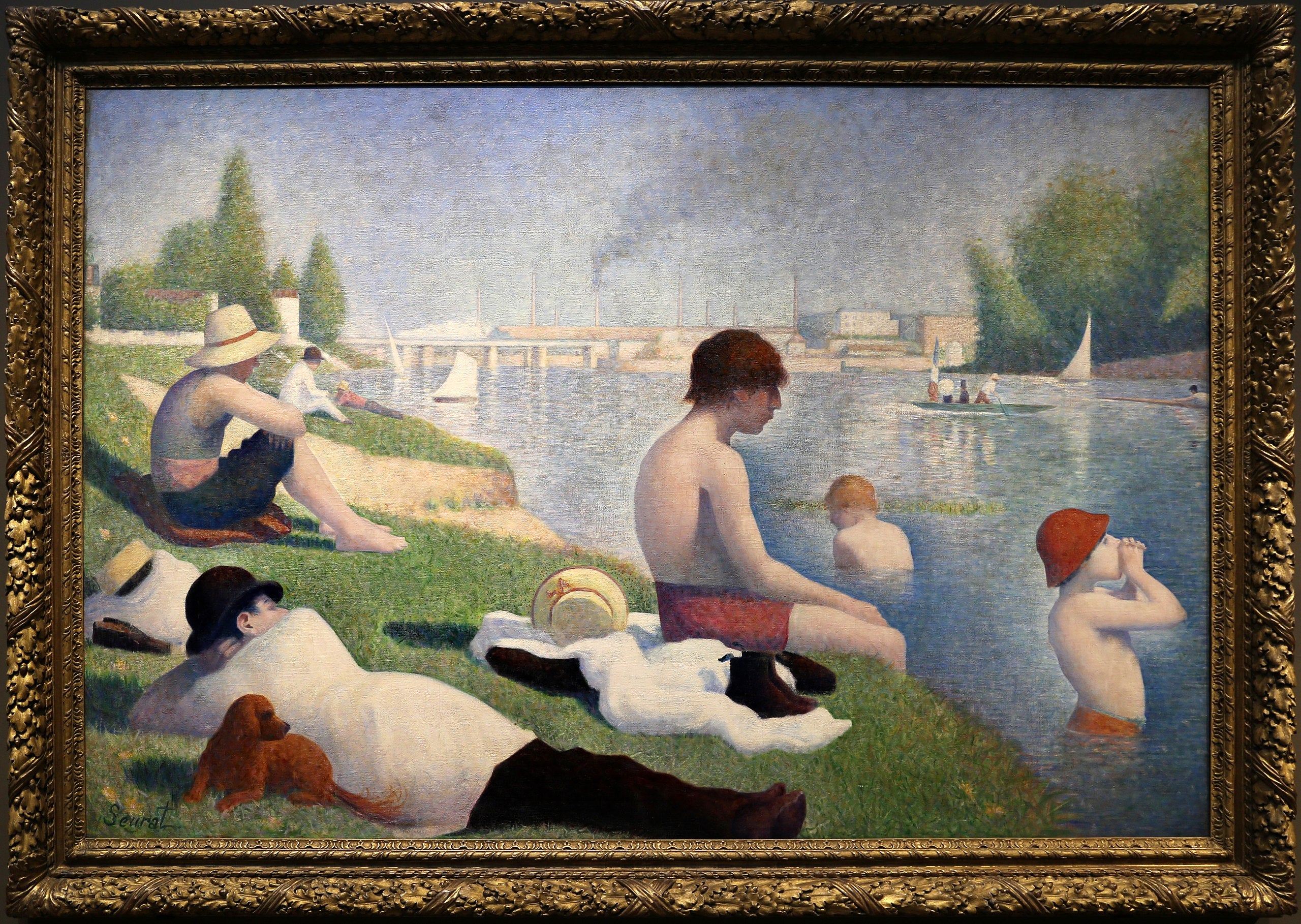 Koupání v Asnières - Georges Seurat