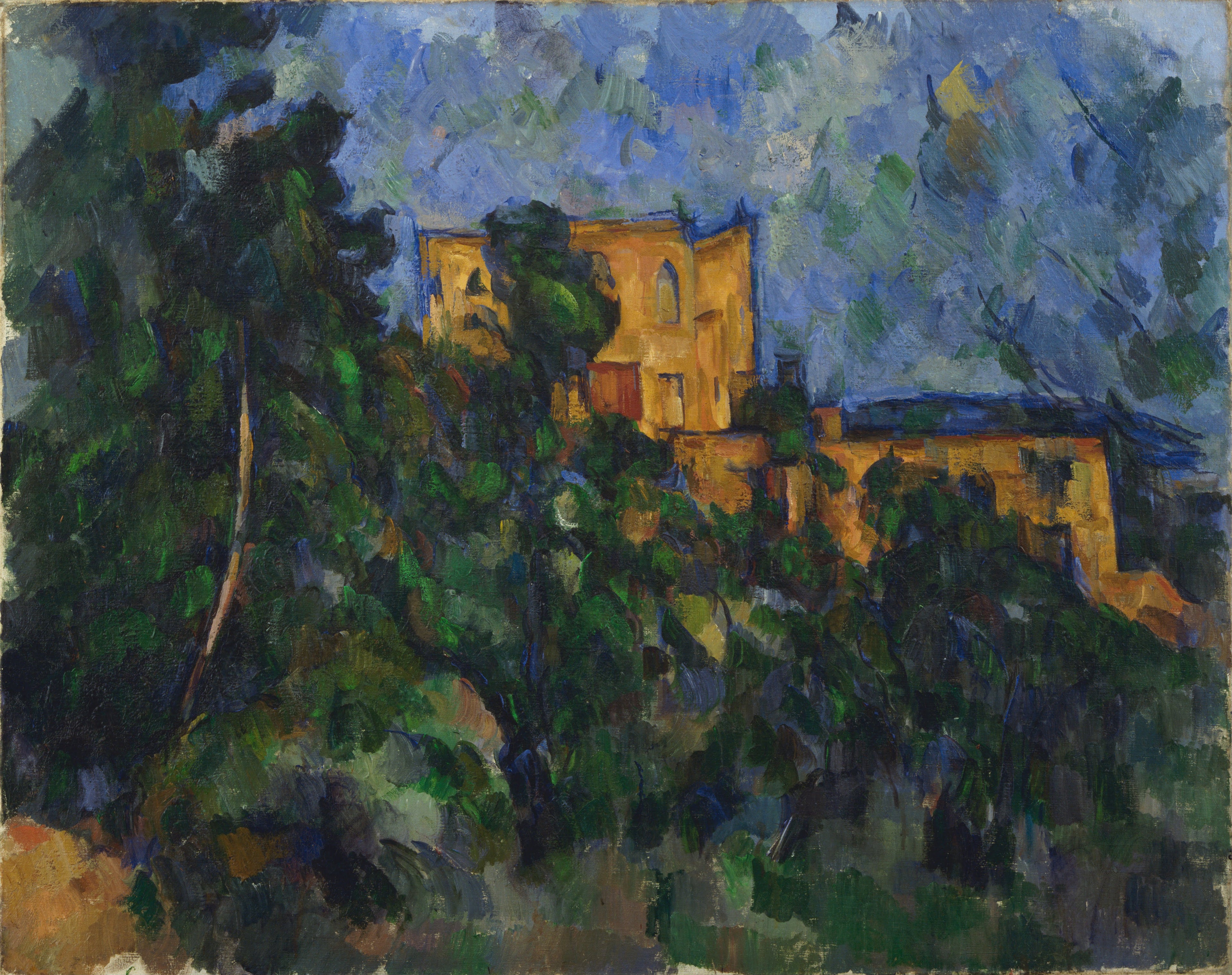 Reproduction du tableau « Château Noir - Paul Cézanne » par Alpha Reproduction en peinture à l’huile