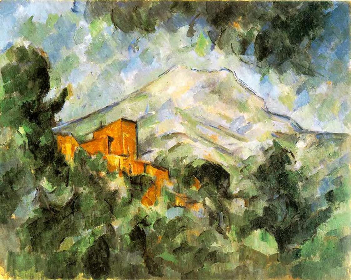 Reproduction du tableau « La Montagne Sainte-Victoire et Château Noir - Paul Cézanne » par Alpha Reproduction en peinture à l’huile