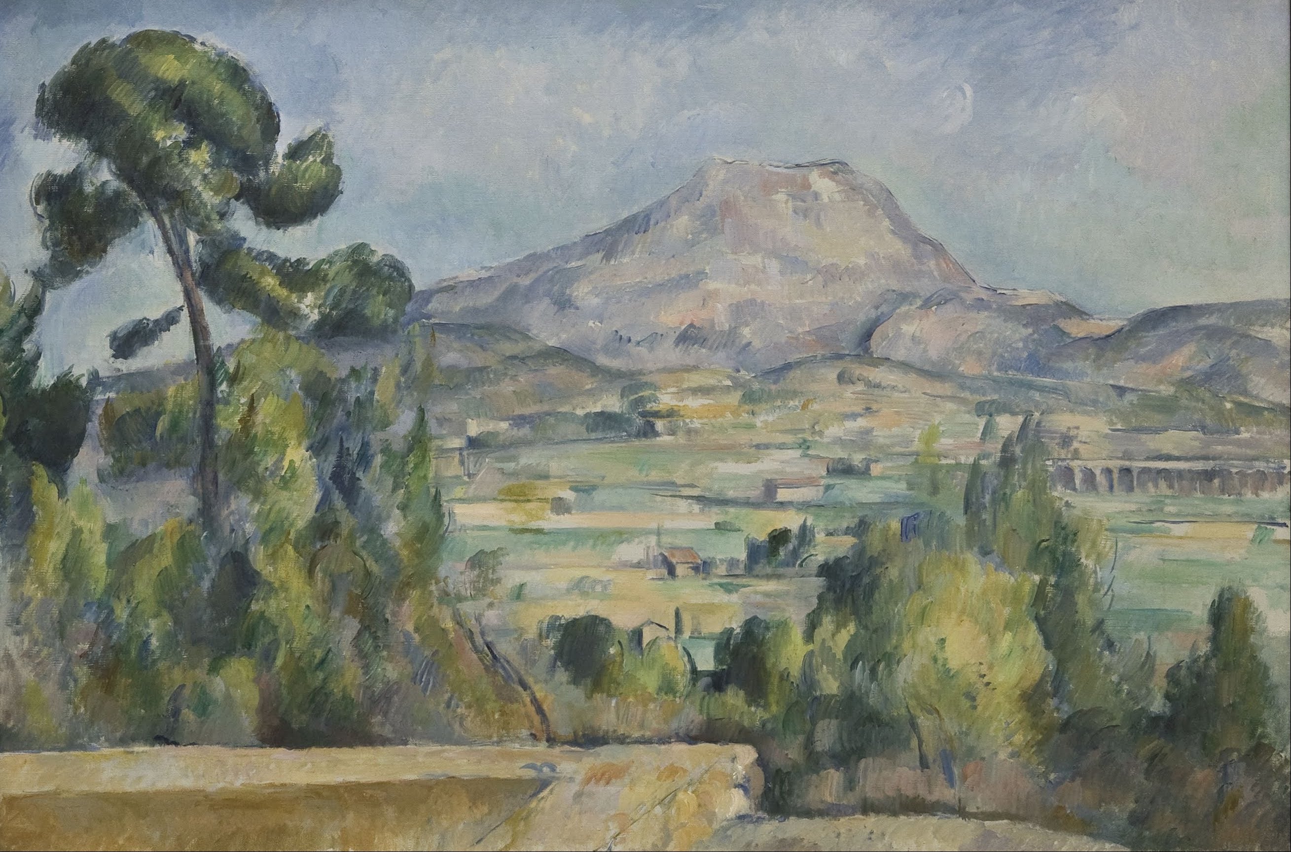 Reproduction du tableau « La Montagne Sainte-Victoire - Paul Cézanne » par Alpha Reproduction en peinture à l’huile