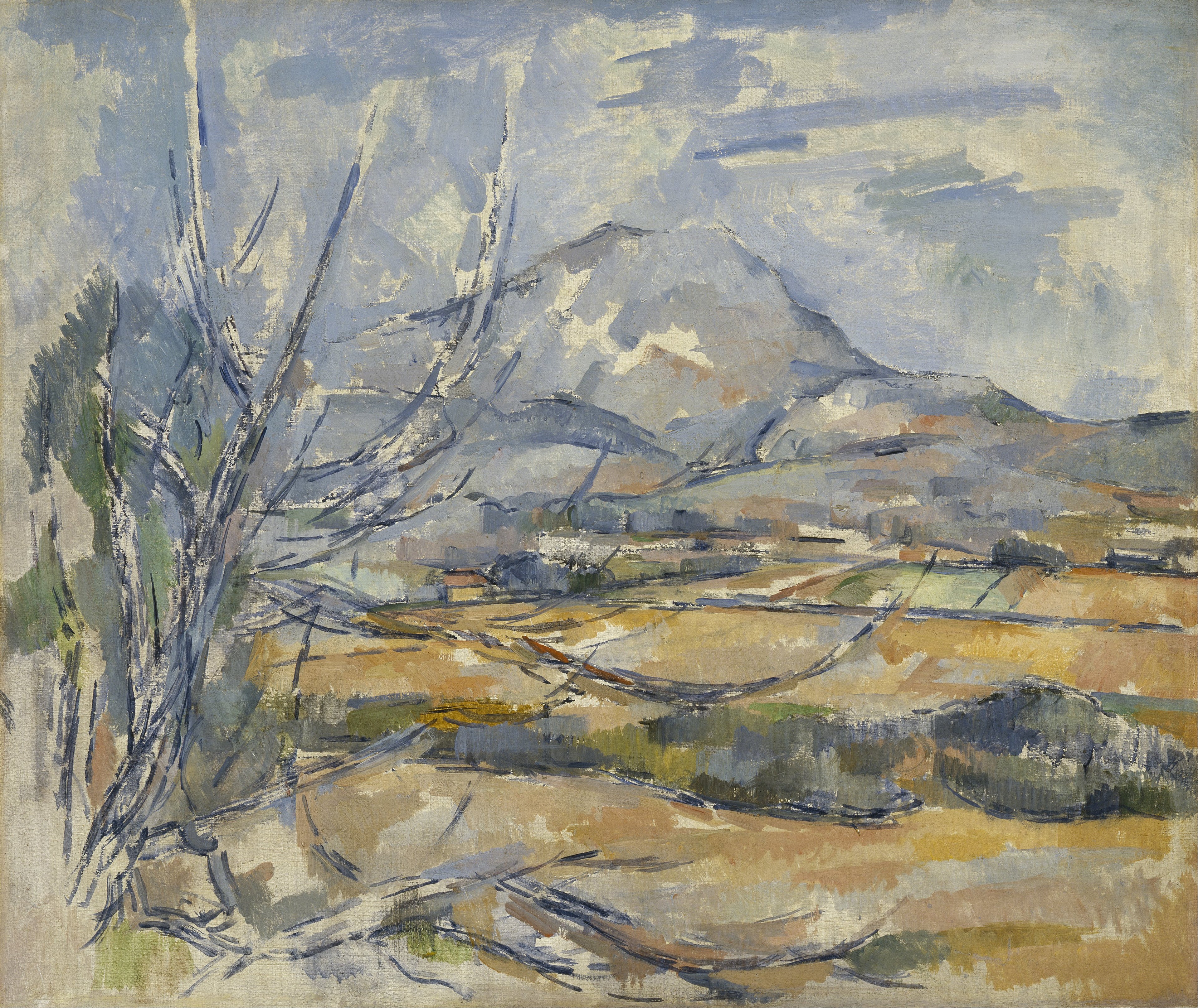 Reproduction du tableau « La Montagne Sainte-Victoire - Paul Cézanne » par Alpha Reproduction en peinture à l’huile