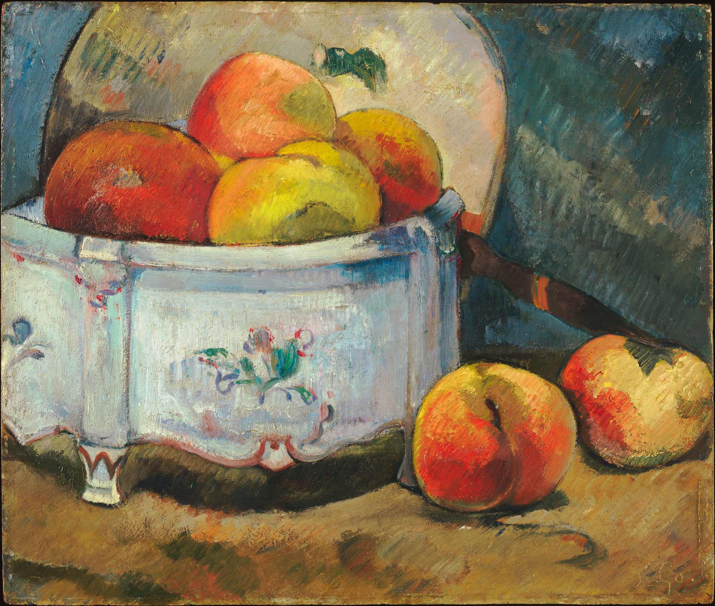 Zátiší s broskvemi - Paul Gauguin