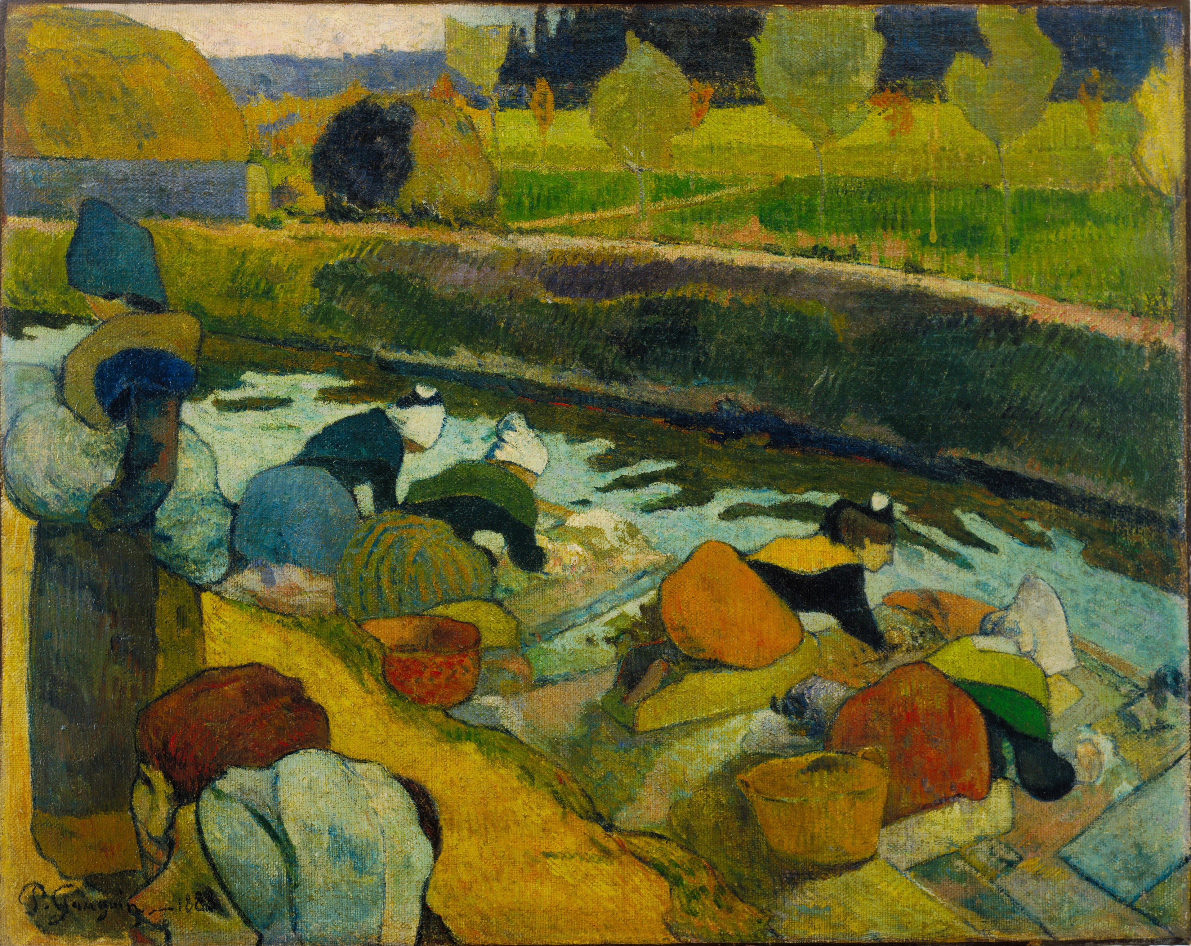 Prací stroje v Arles I (Roubine krále) - Paul Gauguin