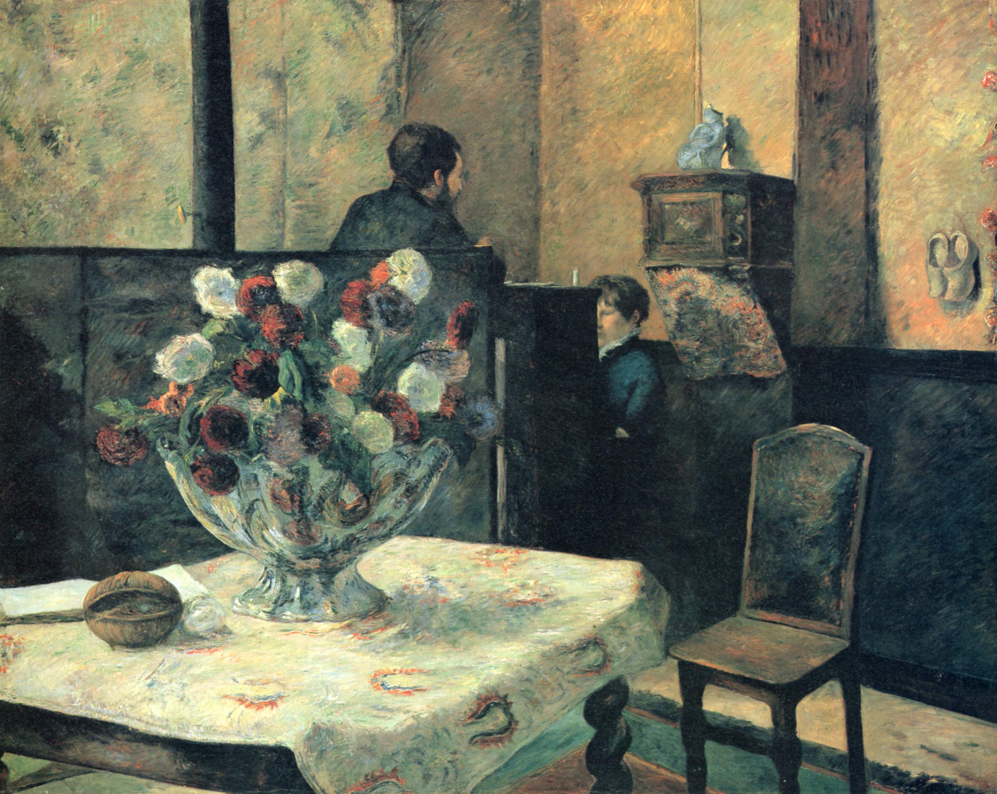 Interiér malíře v Paříži, ulice Carcel - Paul Gauguin