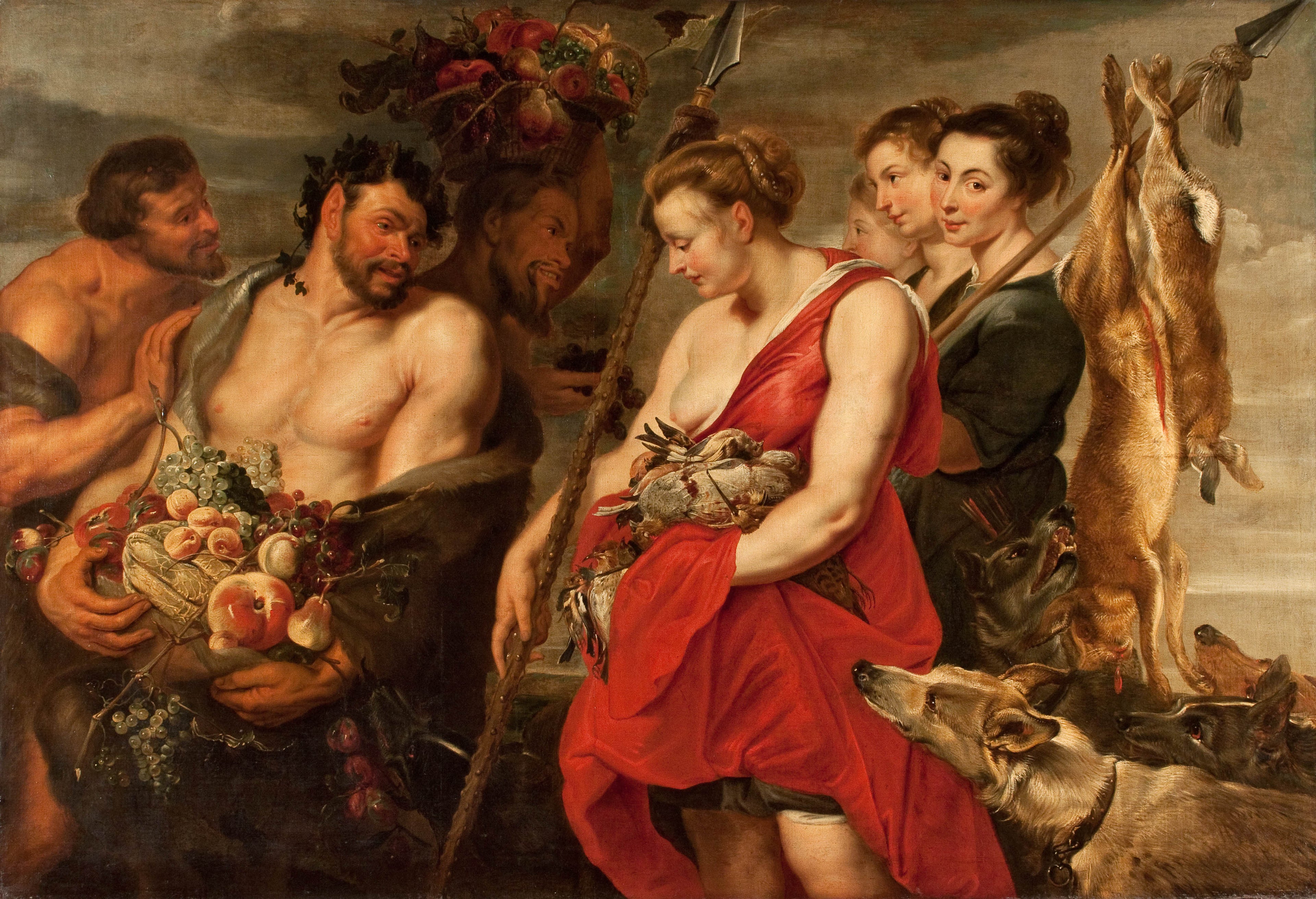 Diana présente la prise à Pan - Peter Paul Rubens