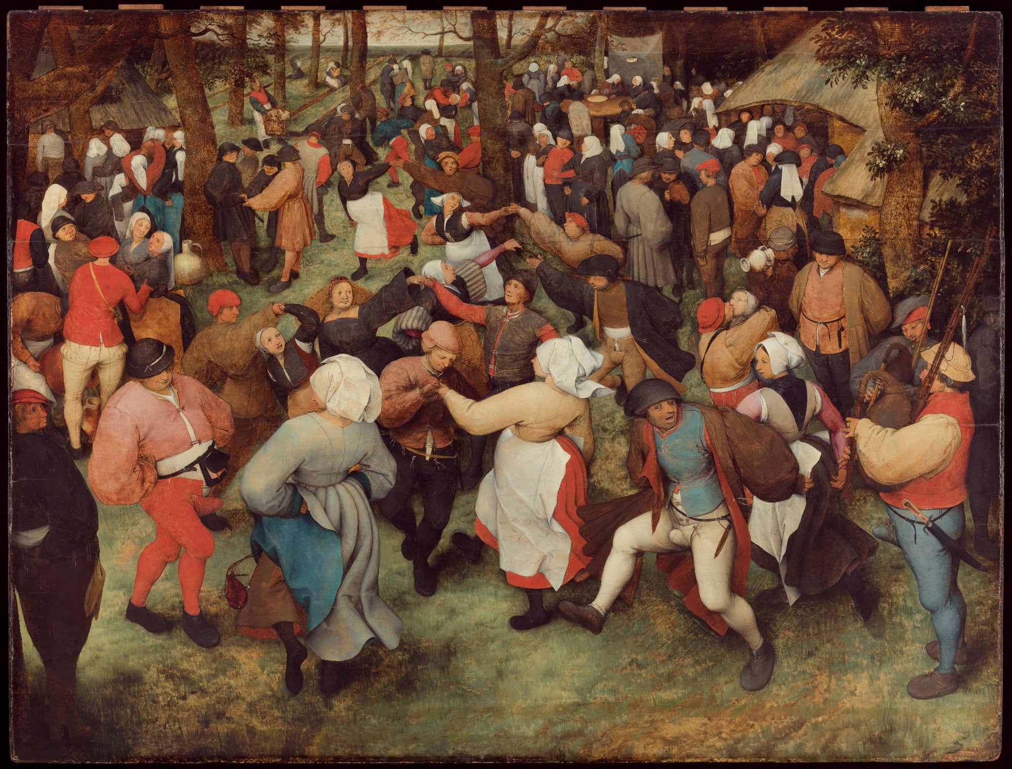 La Danse de la mariée en plein air - Pieter Brueghel the Elder