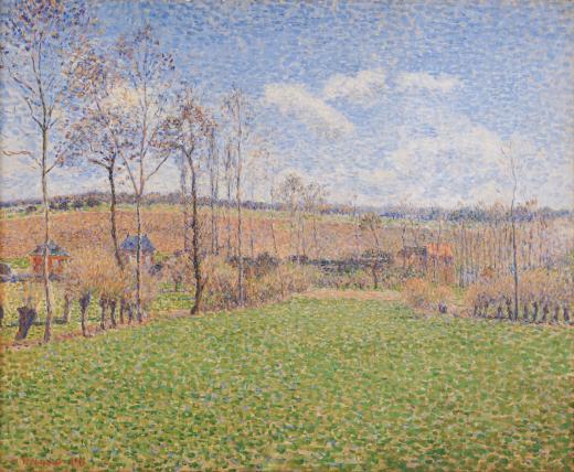 Reproduction du tableau « Printemps à Éragny - Camille Pissarro » par Alpha Reproduction en peinture à l’huile